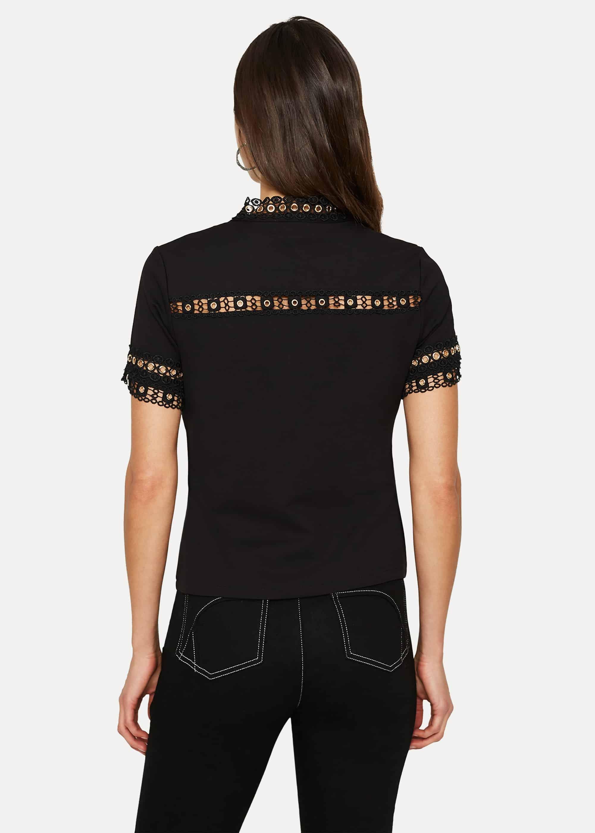 Kera Eyelet Jersey Top
