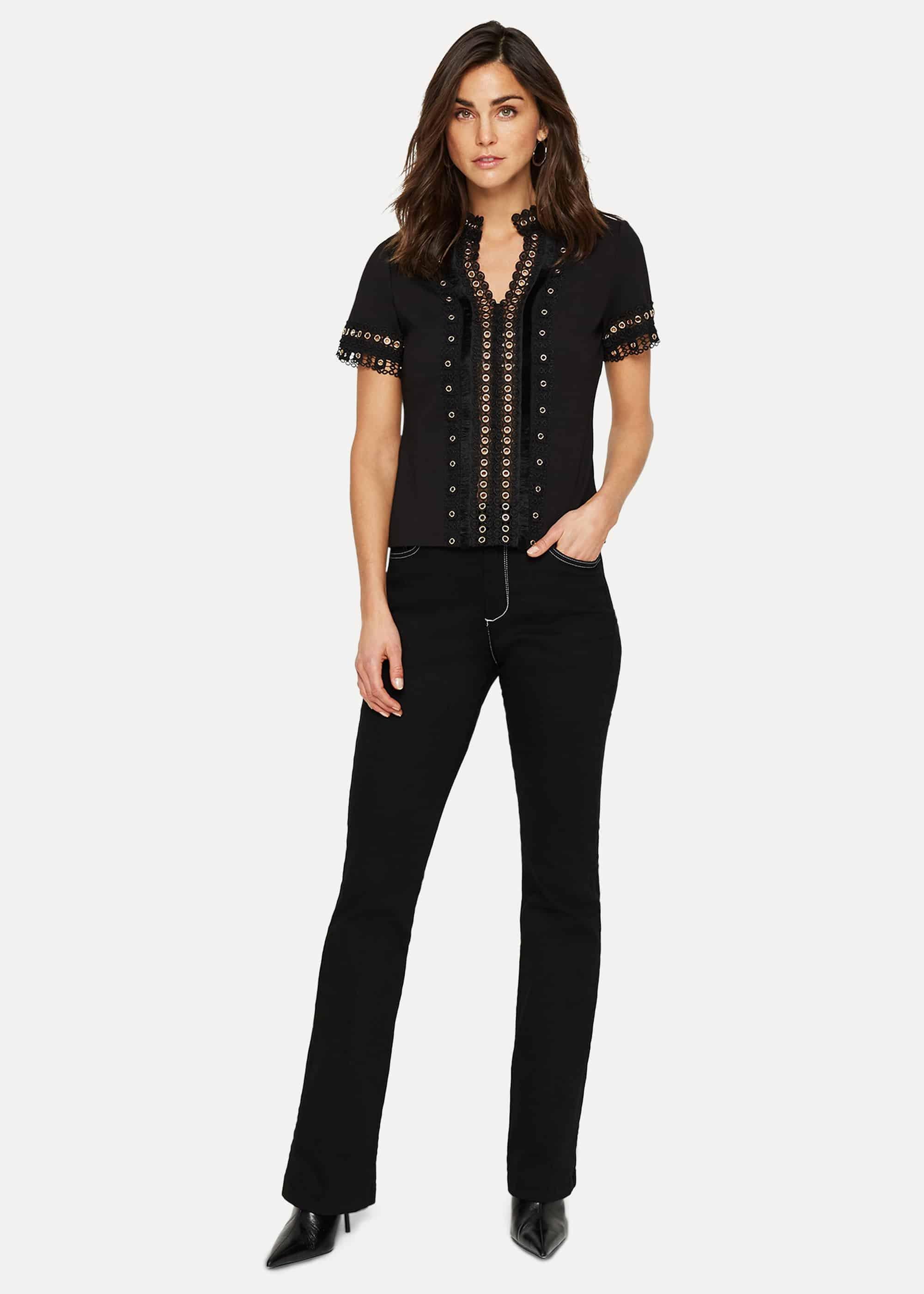 Kera Eyelet Jersey Top
