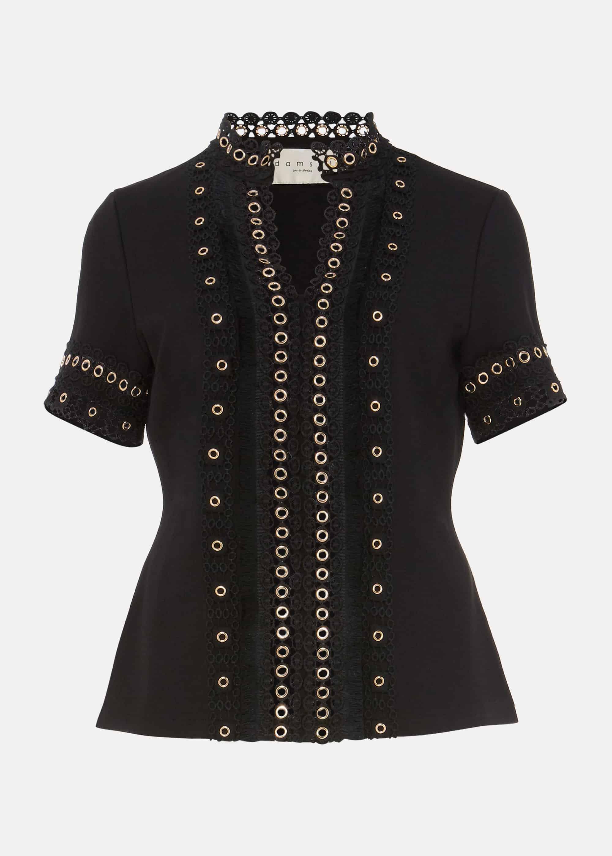 Kera Eyelet Jersey Top