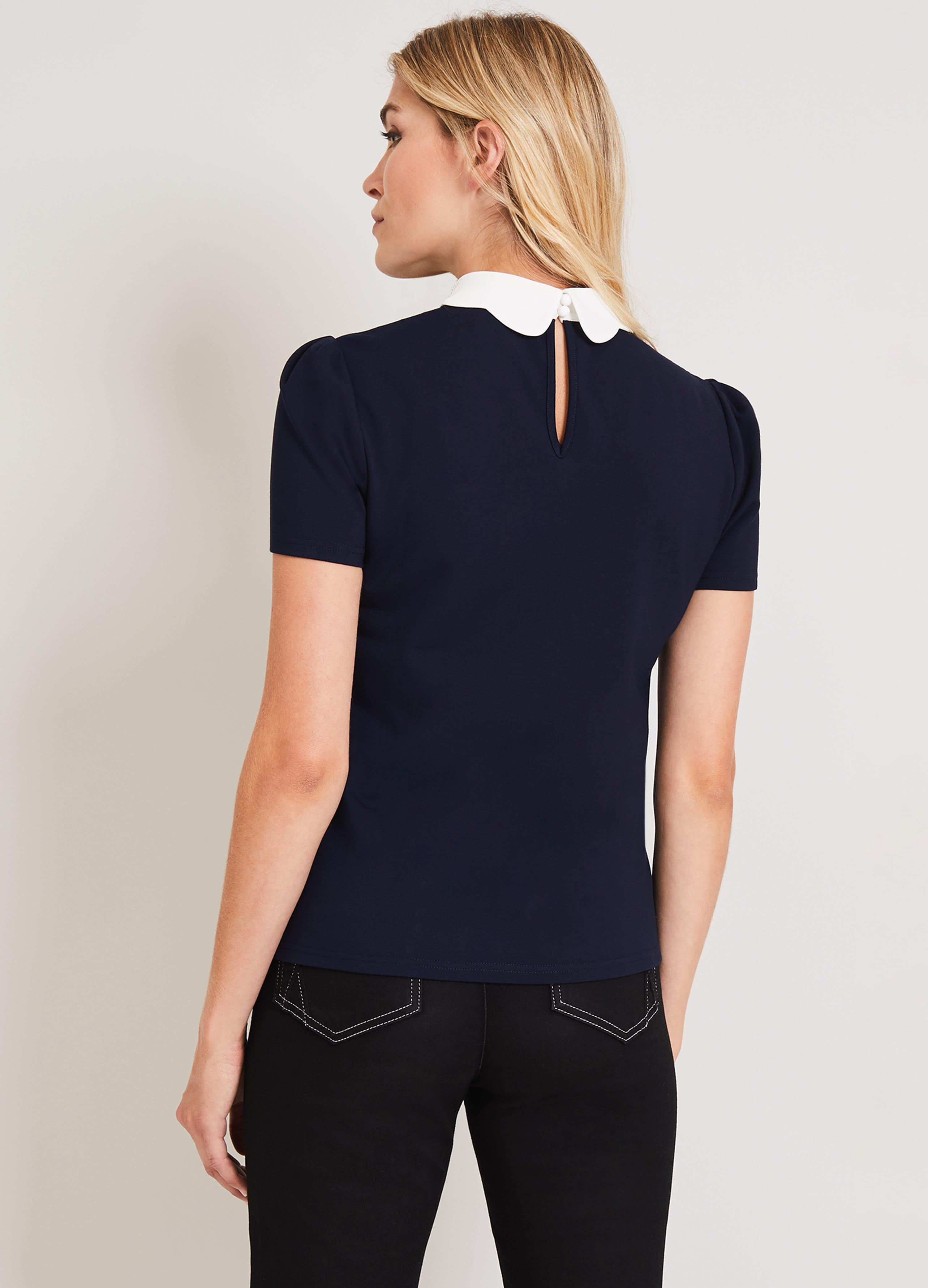 Gaselle Collar Jersey Top