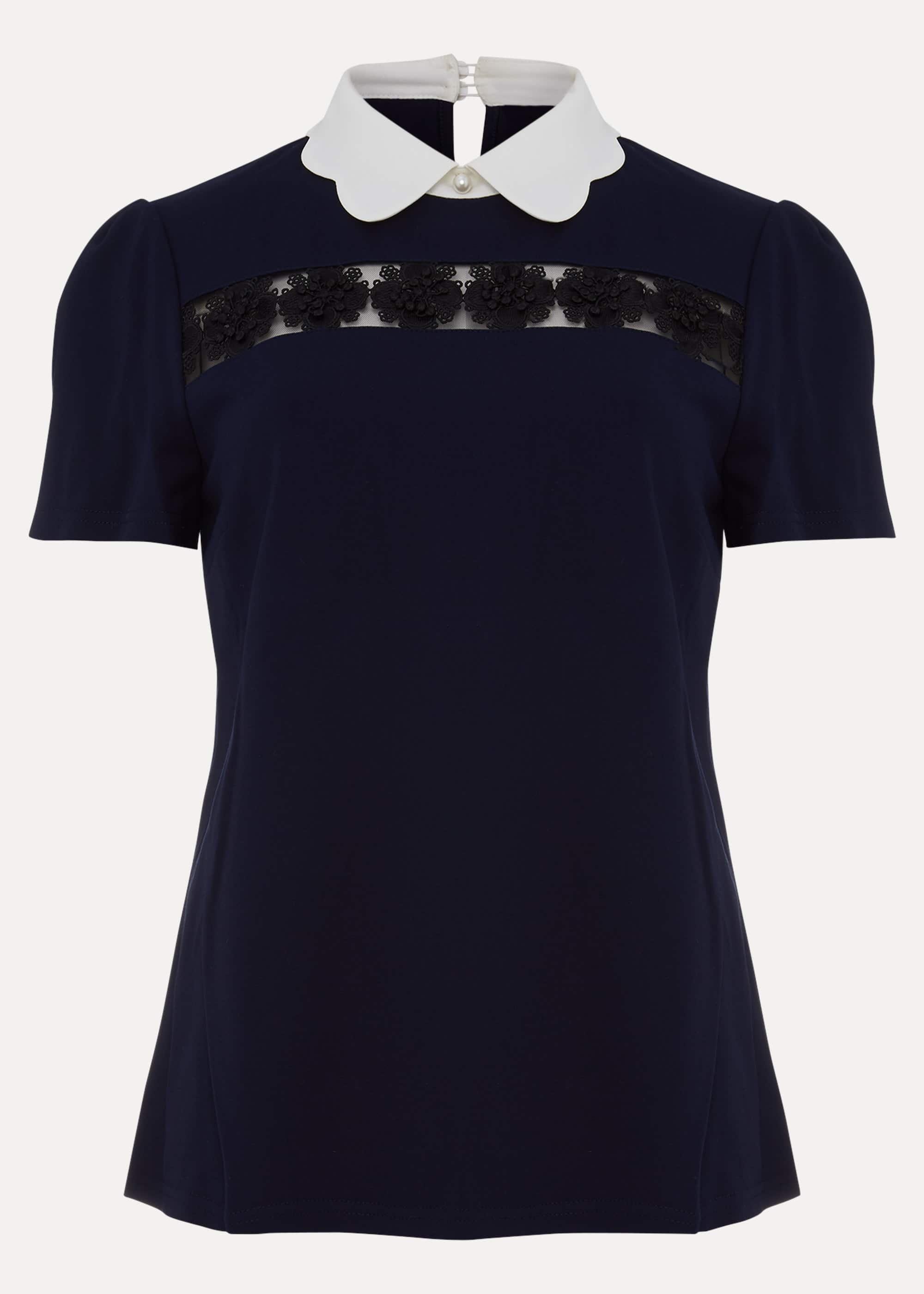 Gaselle Collar Jersey Top
