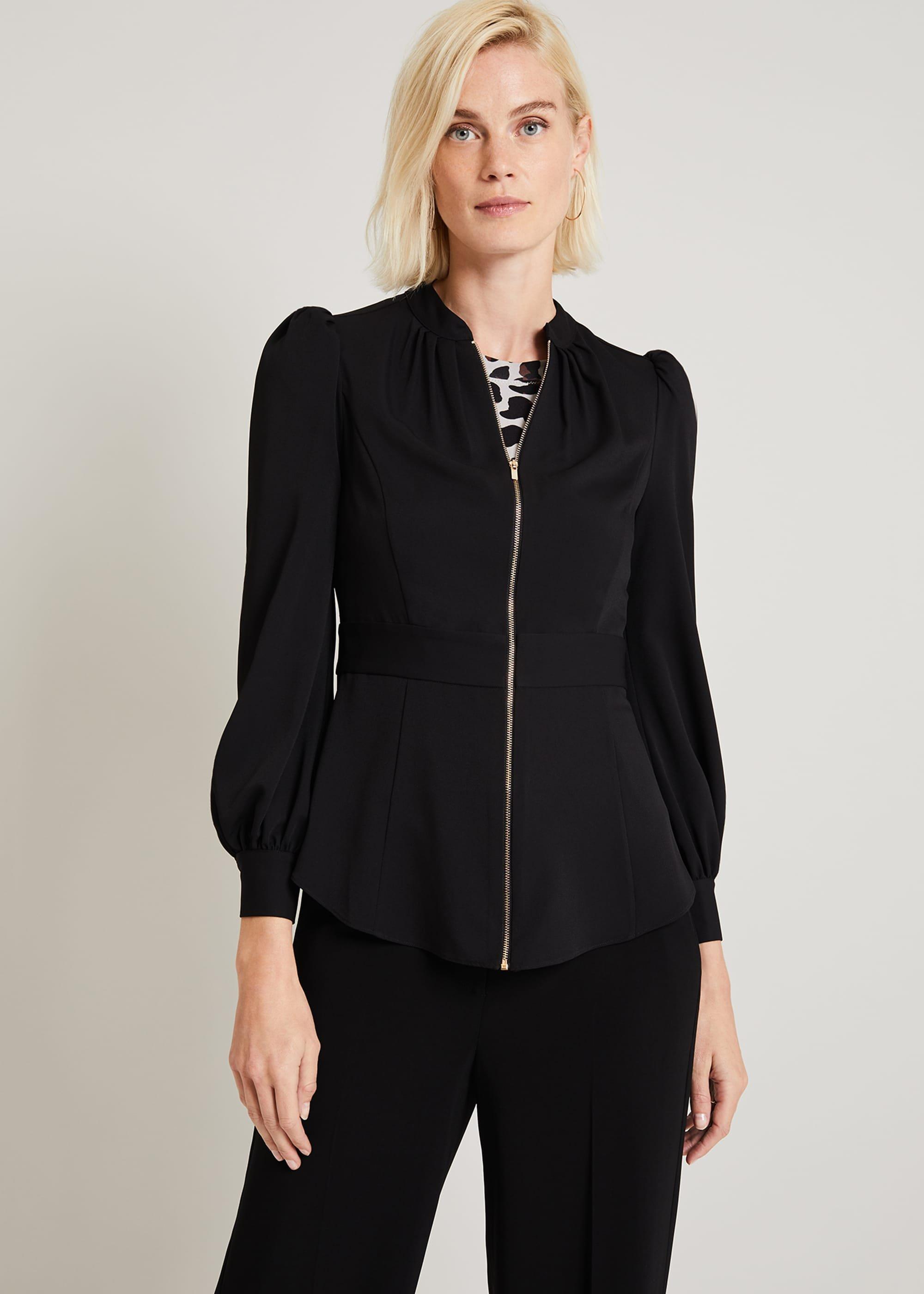 Lucana Zip Front Top
