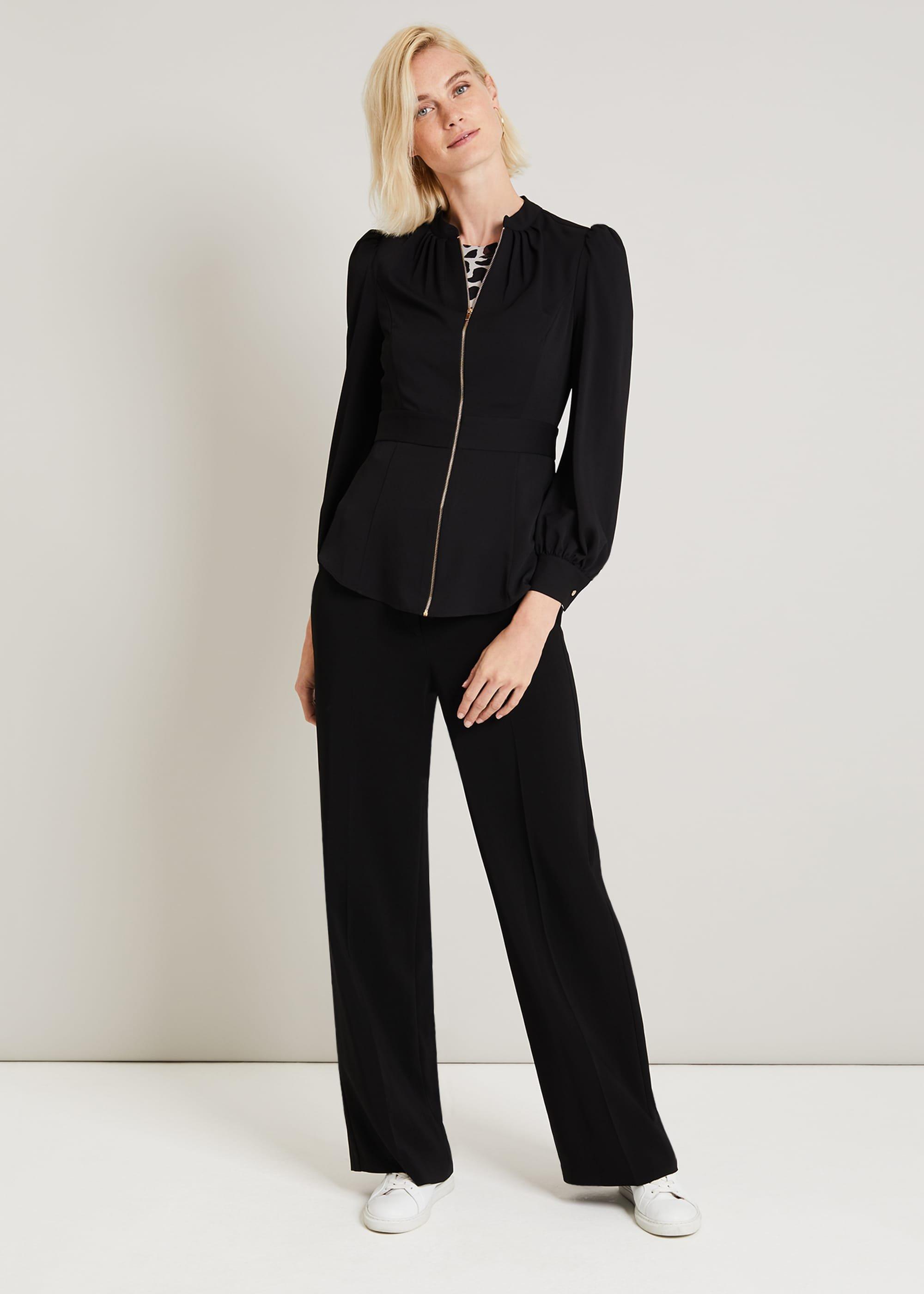 Lucana Zip Front Top