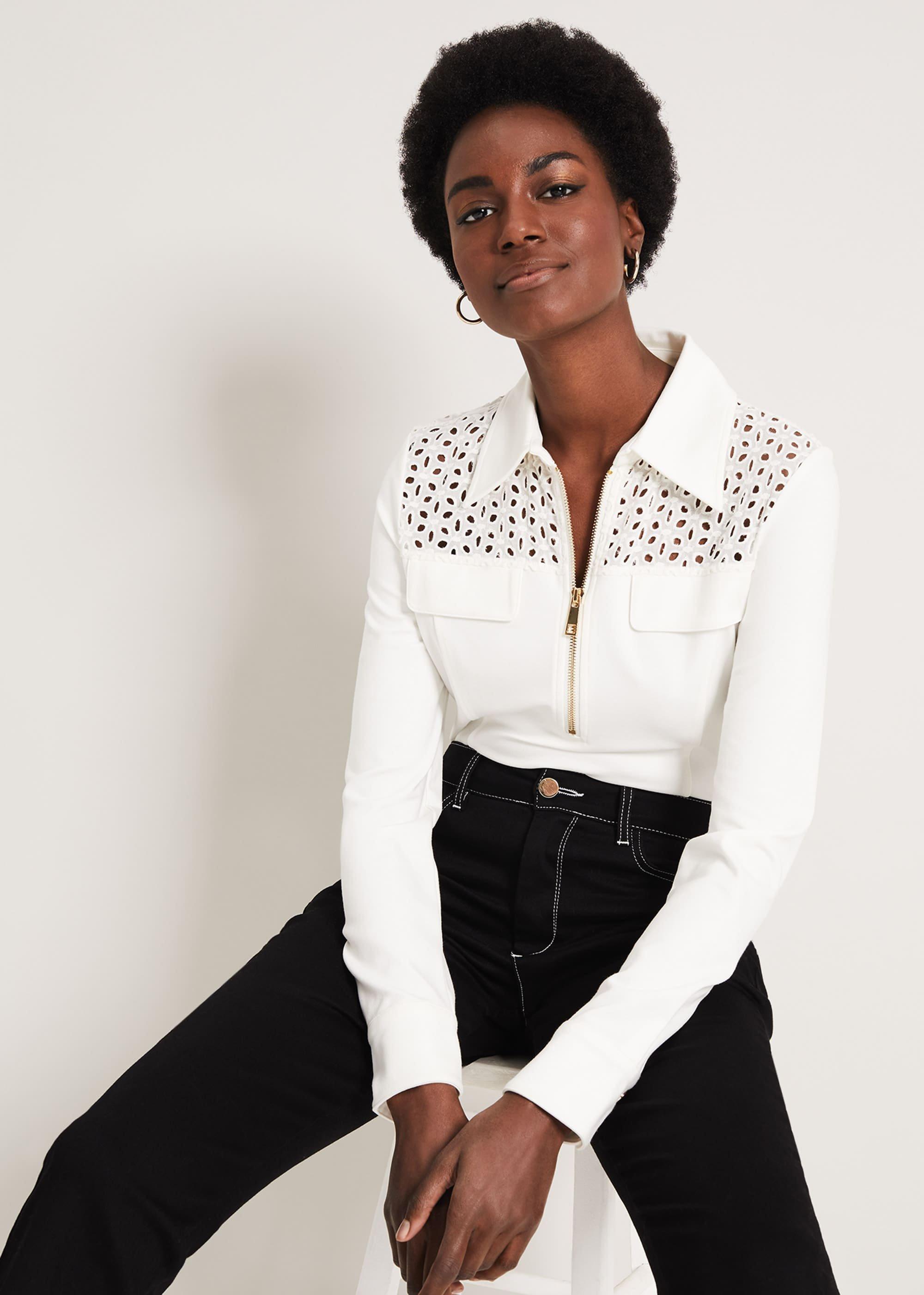Kadie Broderie Top