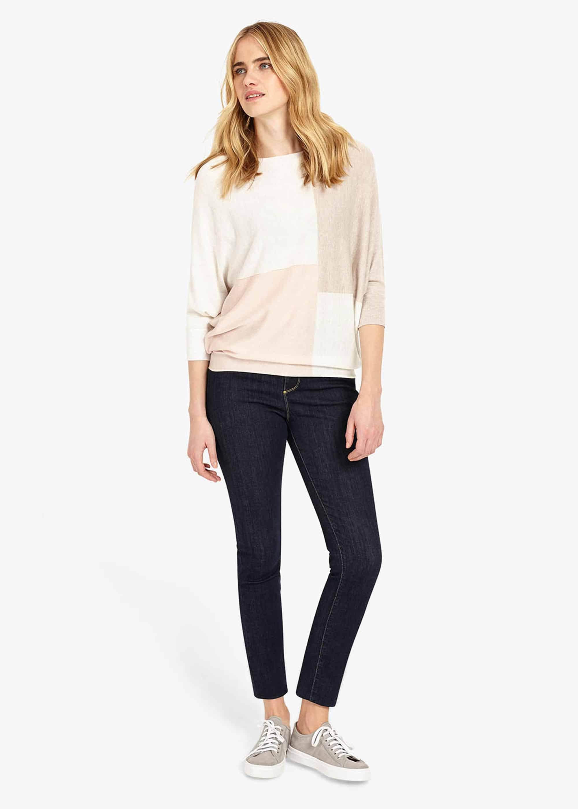 Becca Colour Block Batwing Jumper