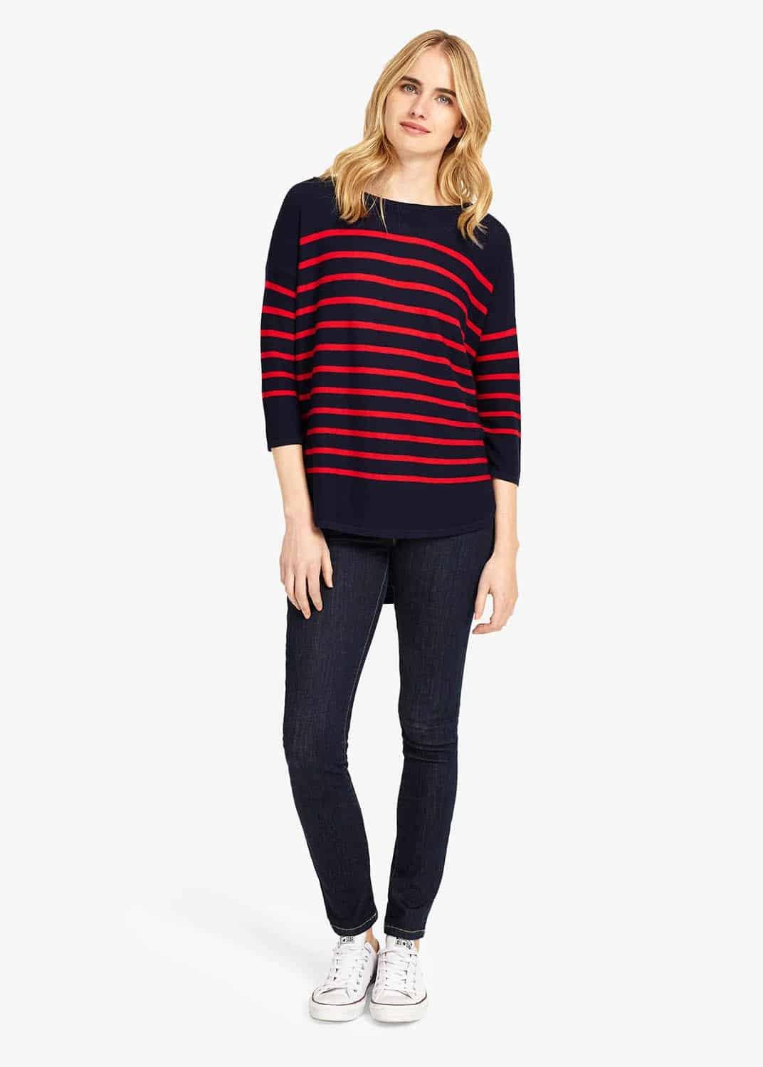 Megg Breton Stripe Knitted Jumper
