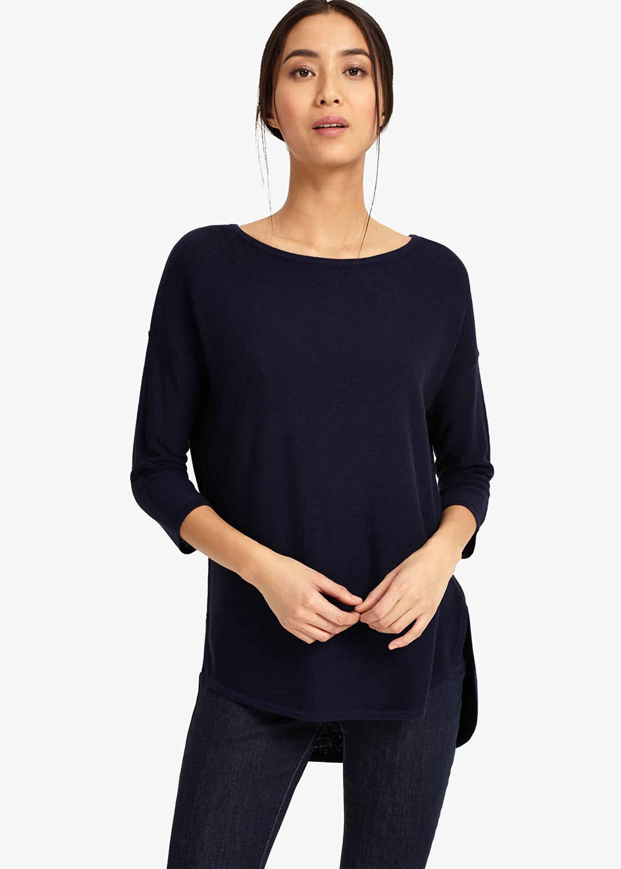 Megg Curve Hem Knitted Jumper