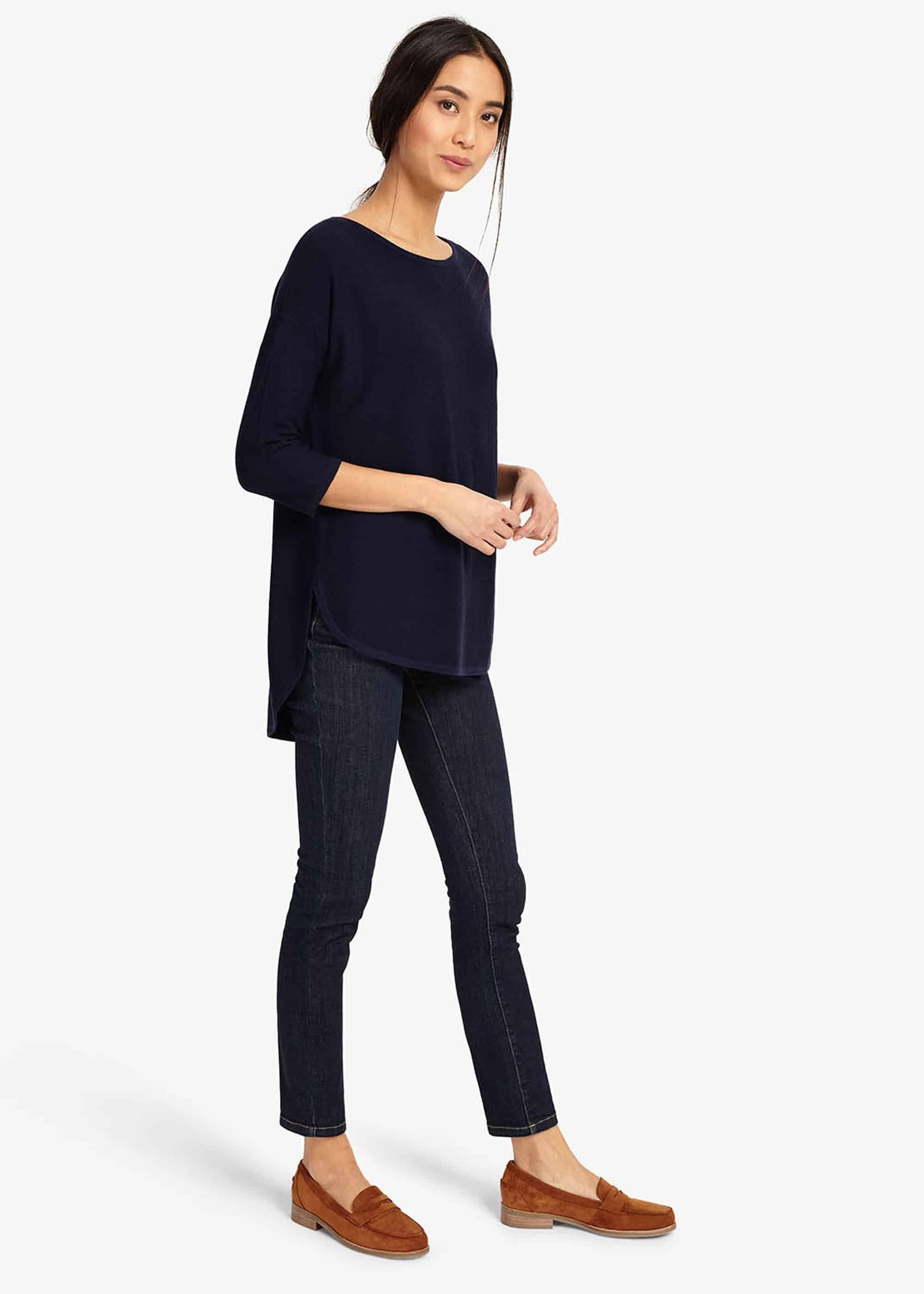 Megg Curve Hem Knitted Jumper