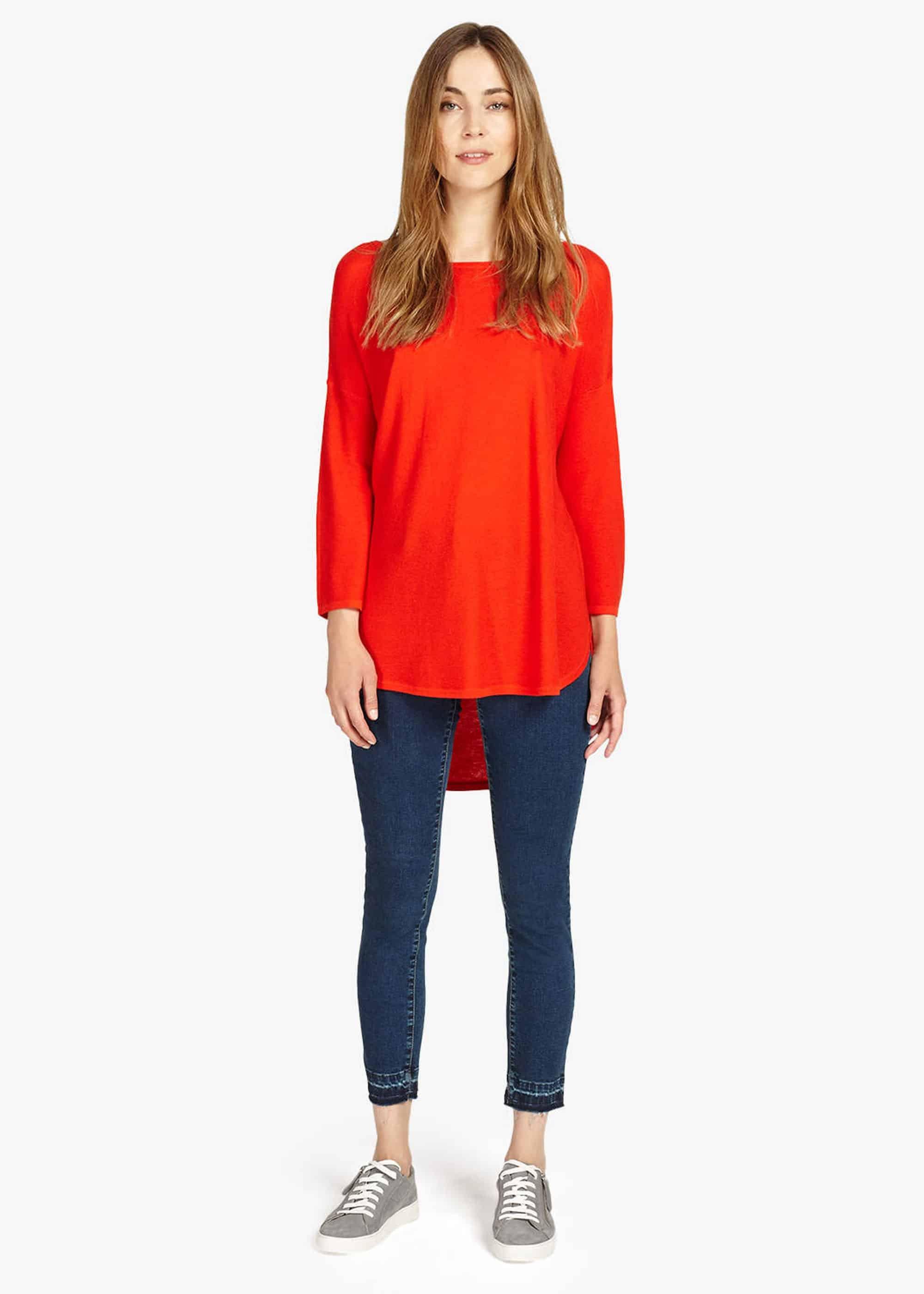 Megg Curve Hem Jumper