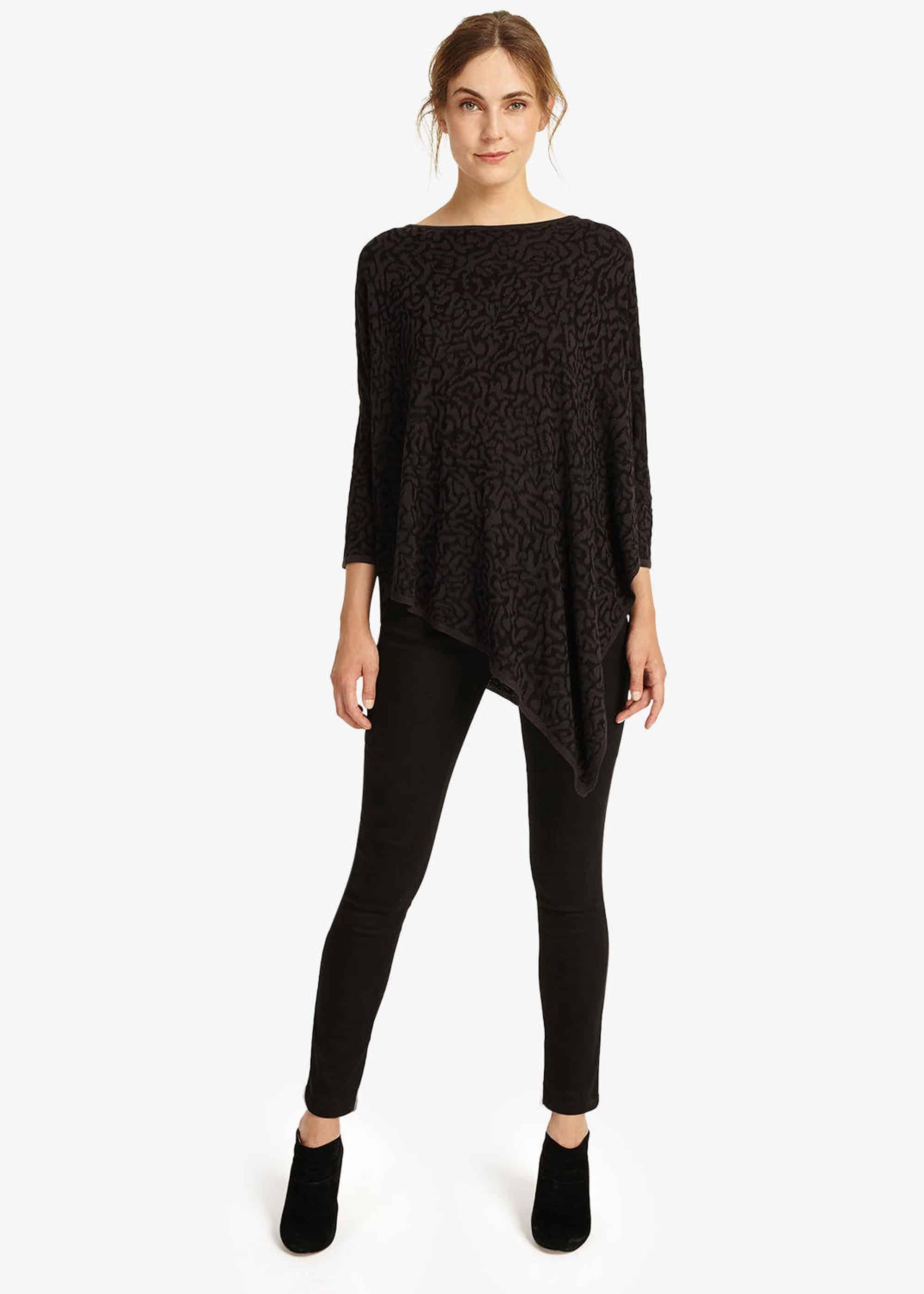 Melinda Jacquard Asymmetric Knitted Jumper