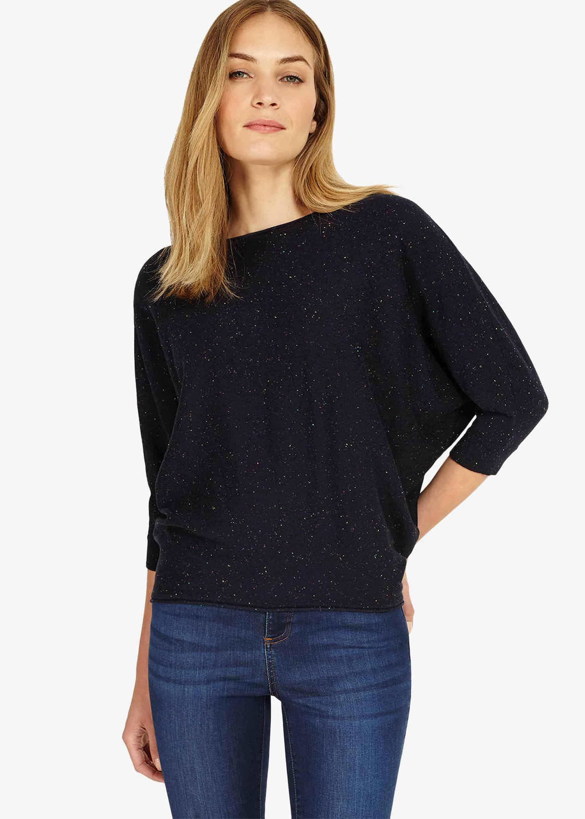 Becca Coloured Fleck Batwing Jumper