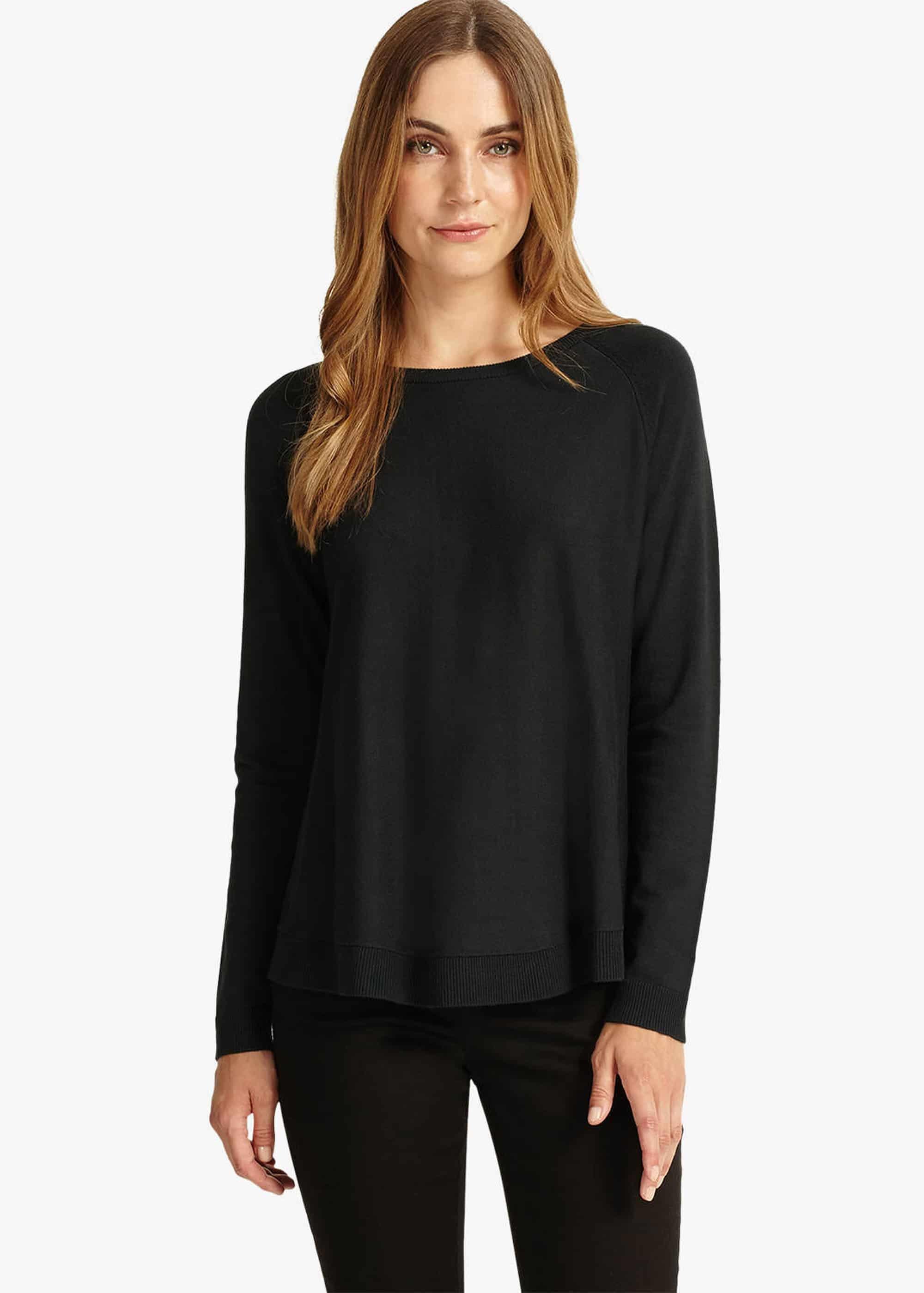 Terza Zip Back Swing Knitted Jumper