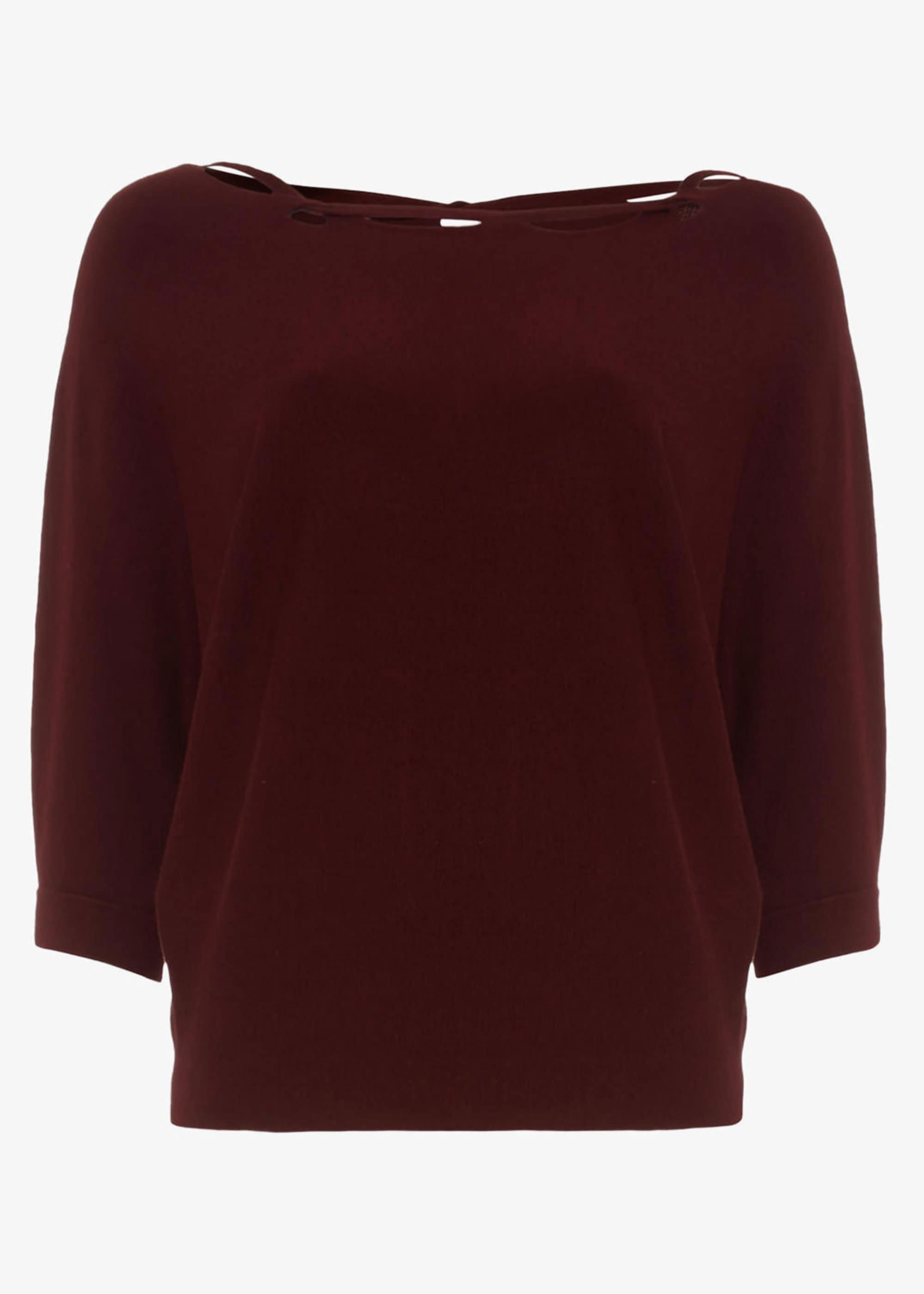 Cristine Twist Neck Knitted Jumper