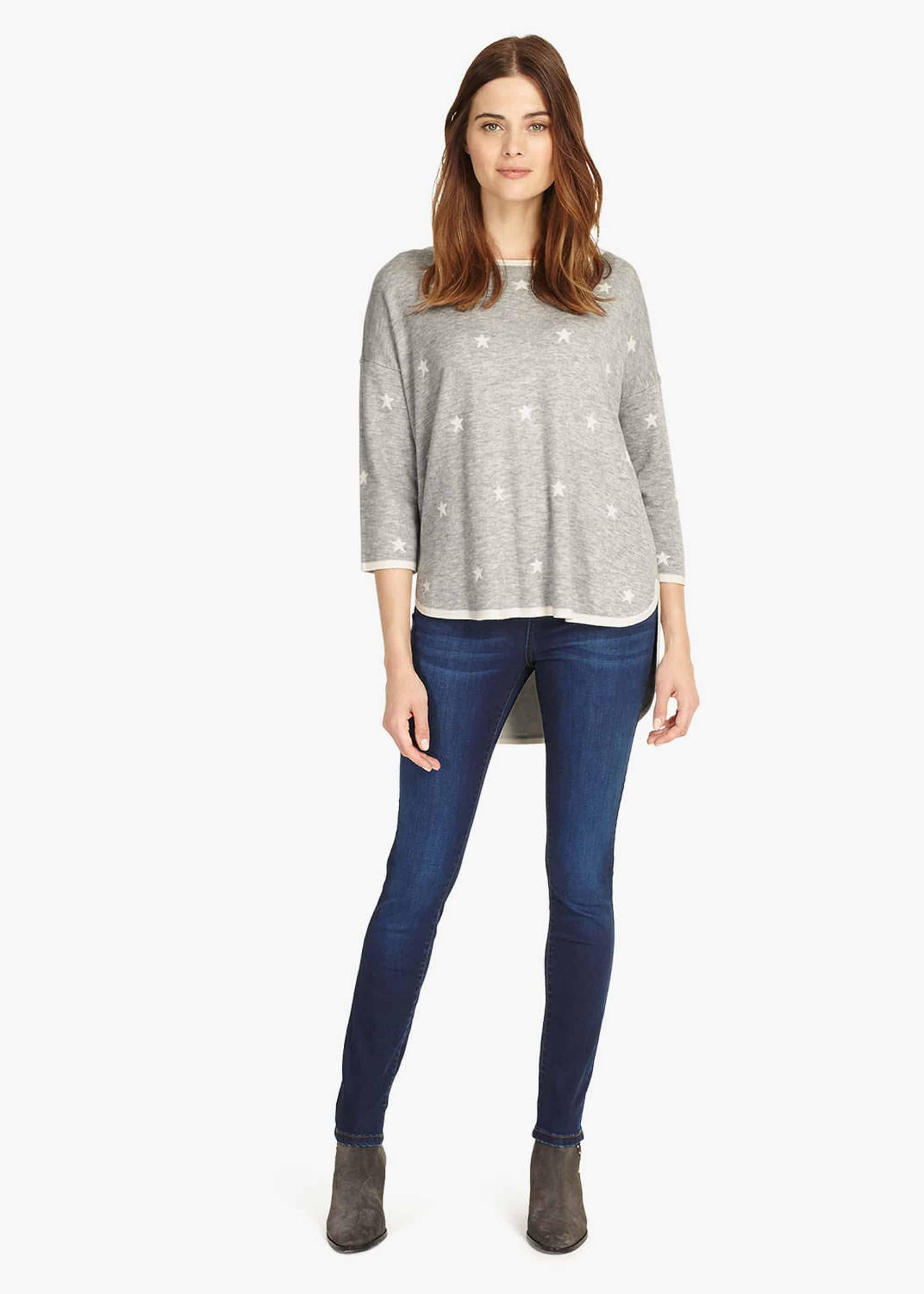 Megg Star Jacquard Knitted Jumper