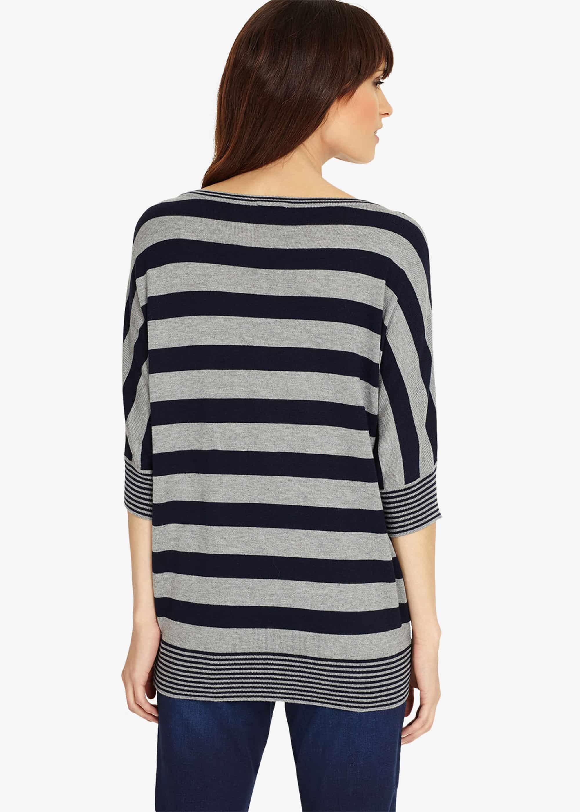 Becca Mix Stripe Batwing Jumper