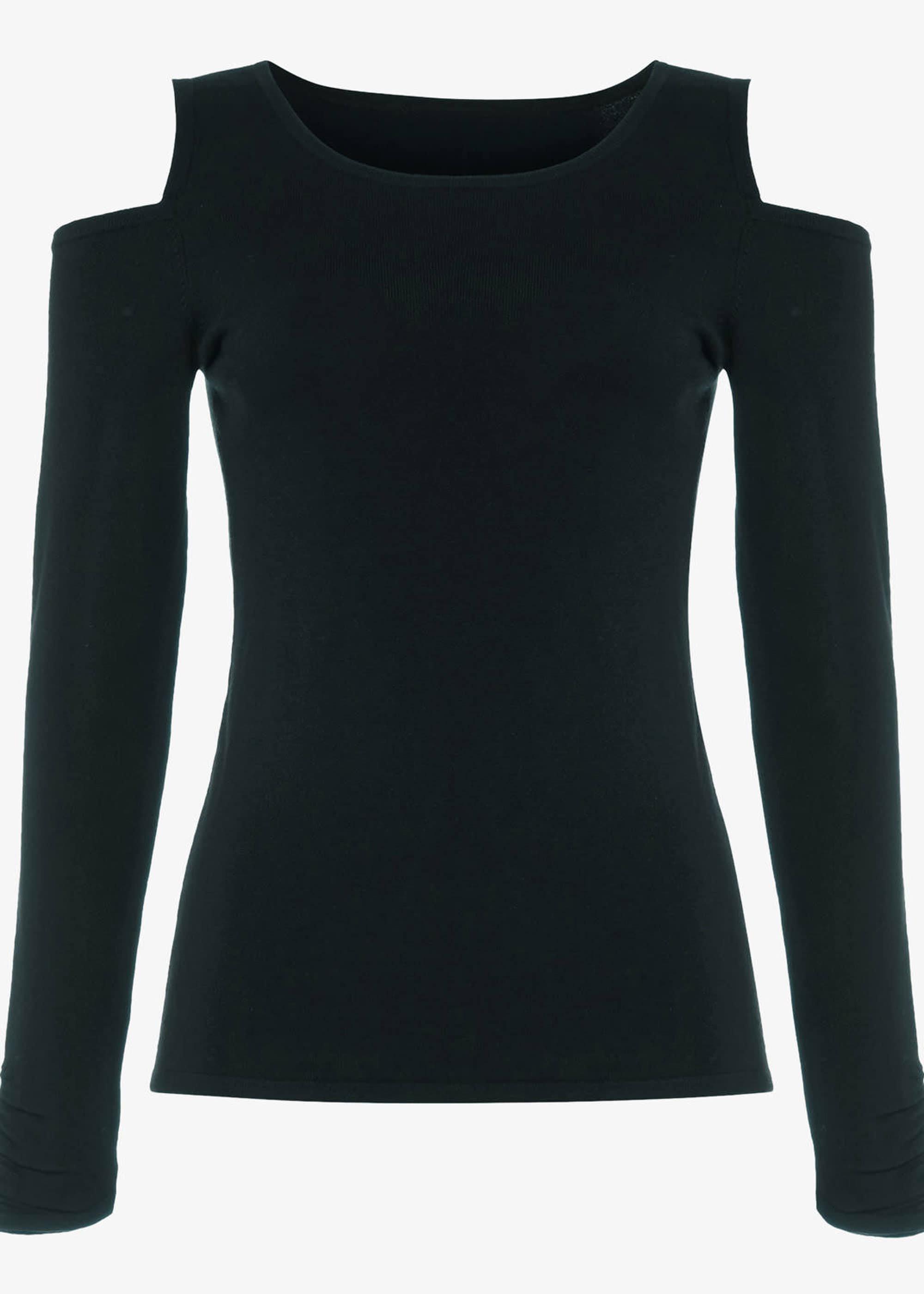 Carly Cold Shoulder Knitted Jumper