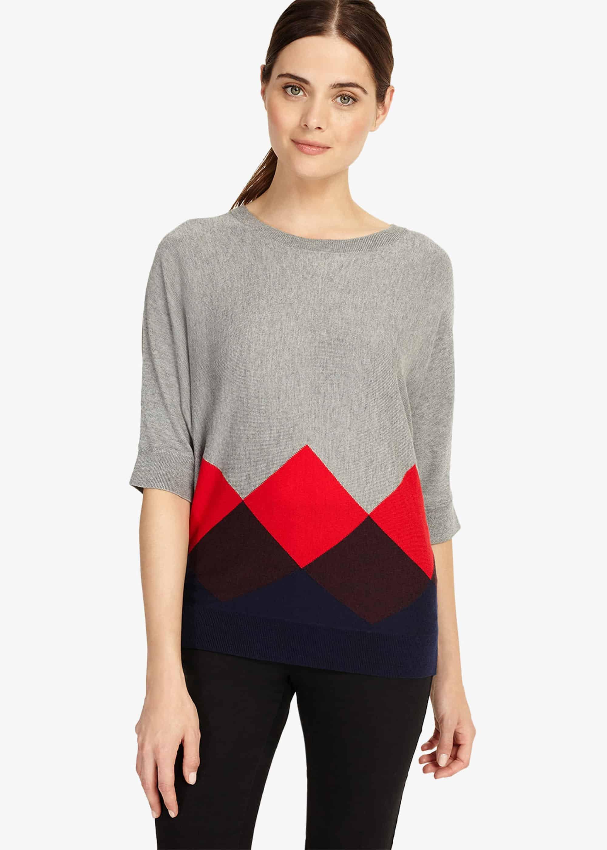 Angeletta Argyle Knitted Jumper