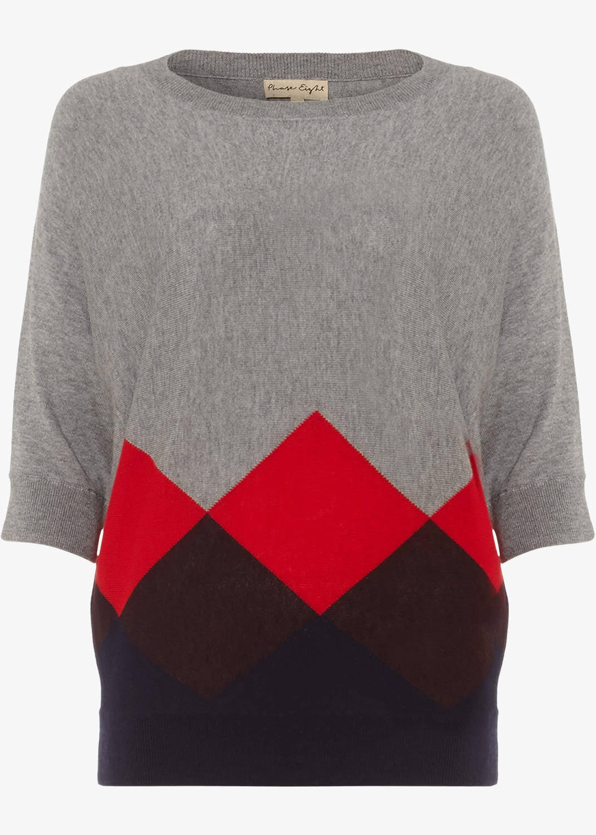 Angeletta Argyle Knitted Jumper