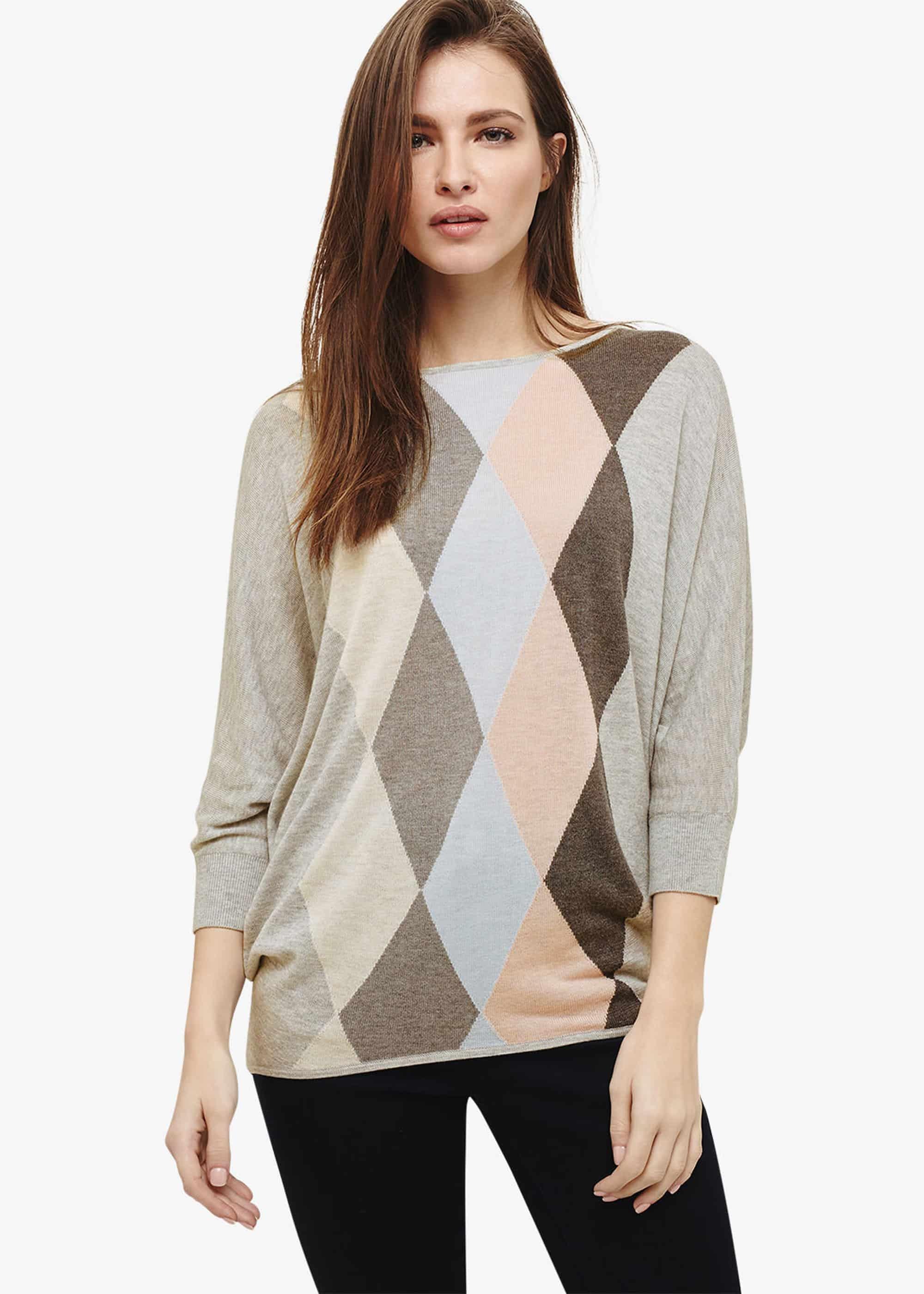 Alyssandra Argyle Knitted Jumper