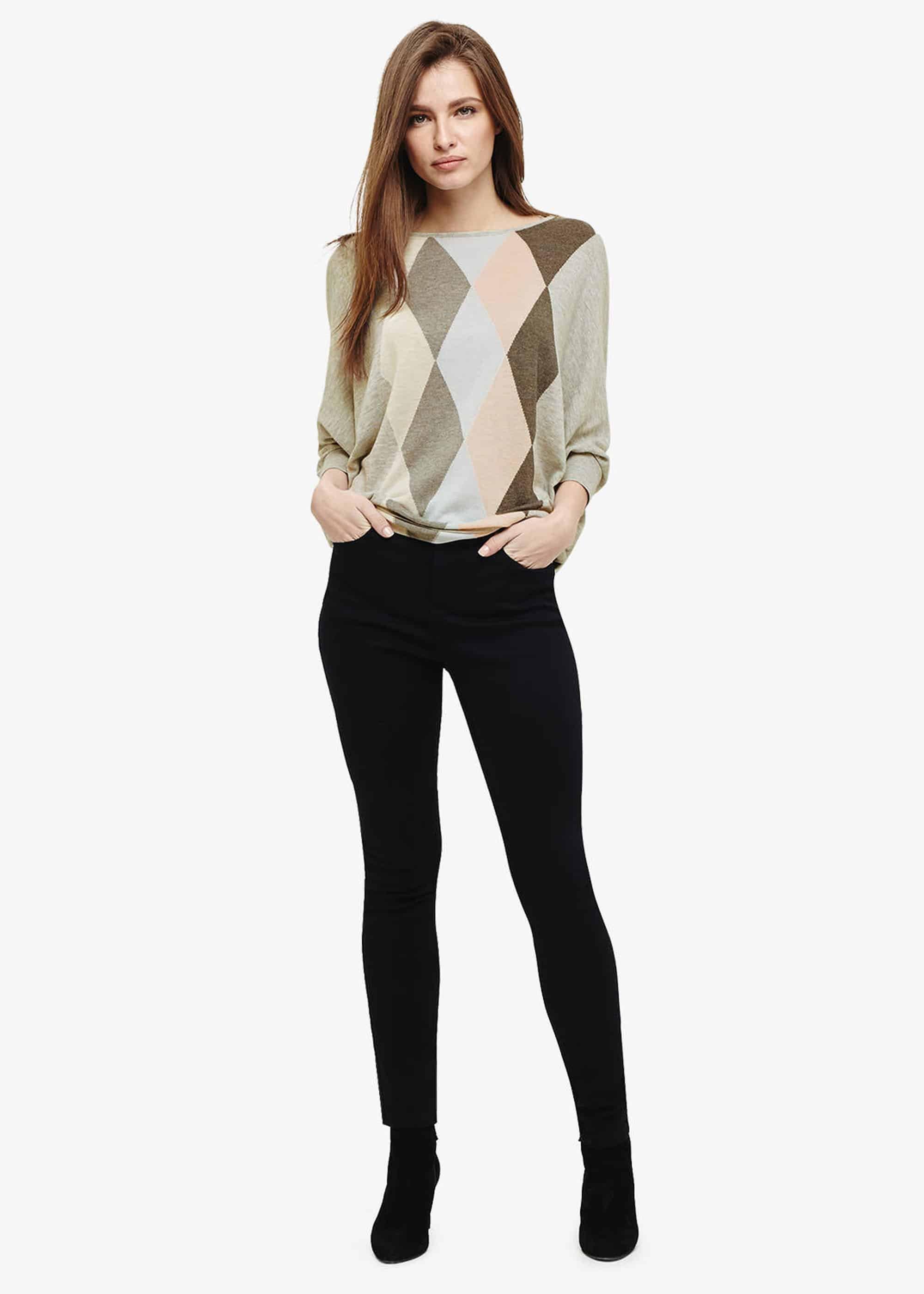 Alyssandra Argyle Knitted Jumper
