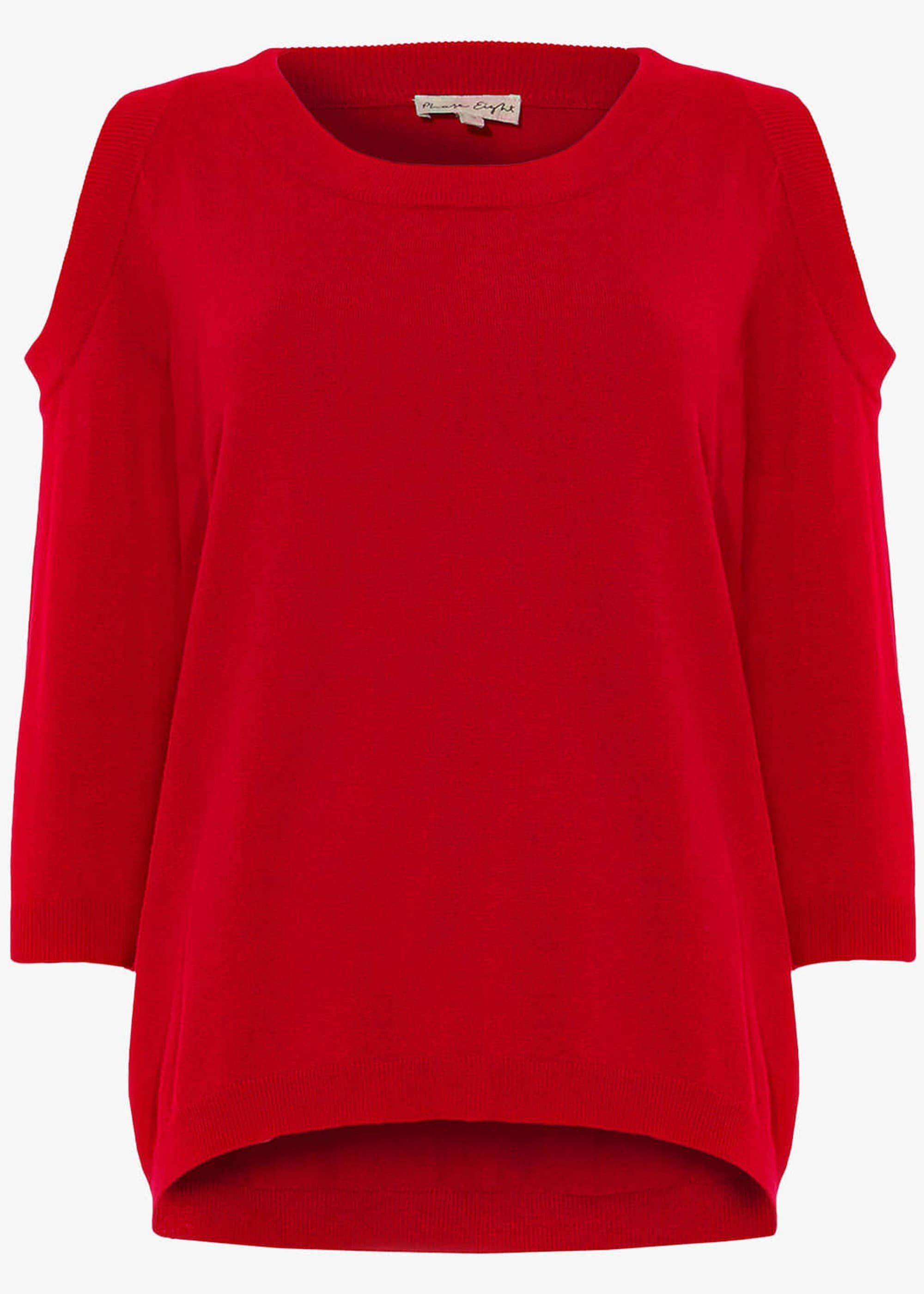Carine Cold Shoulder Knitted Jumper