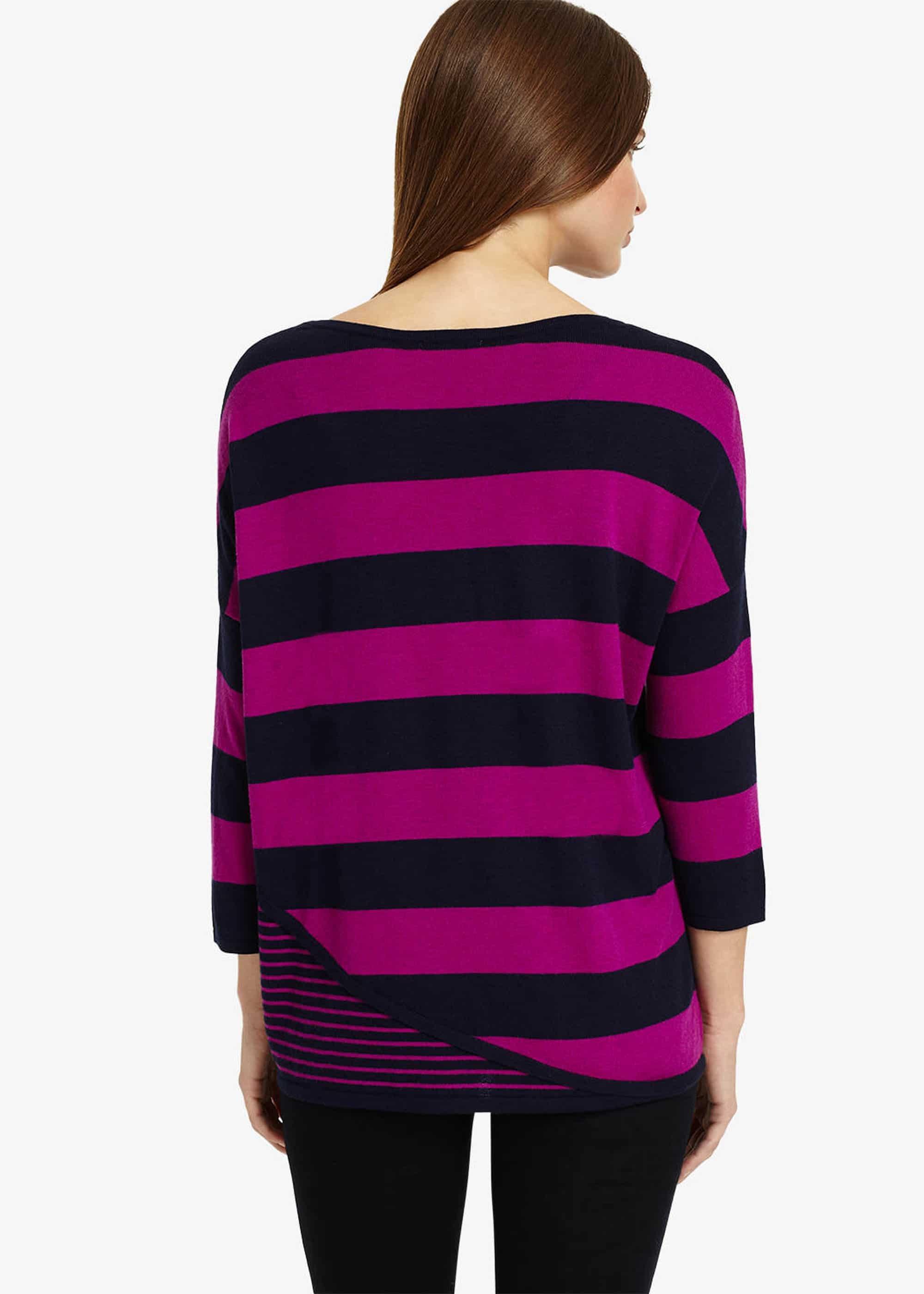 Devonna Mix Stripe Knit Top