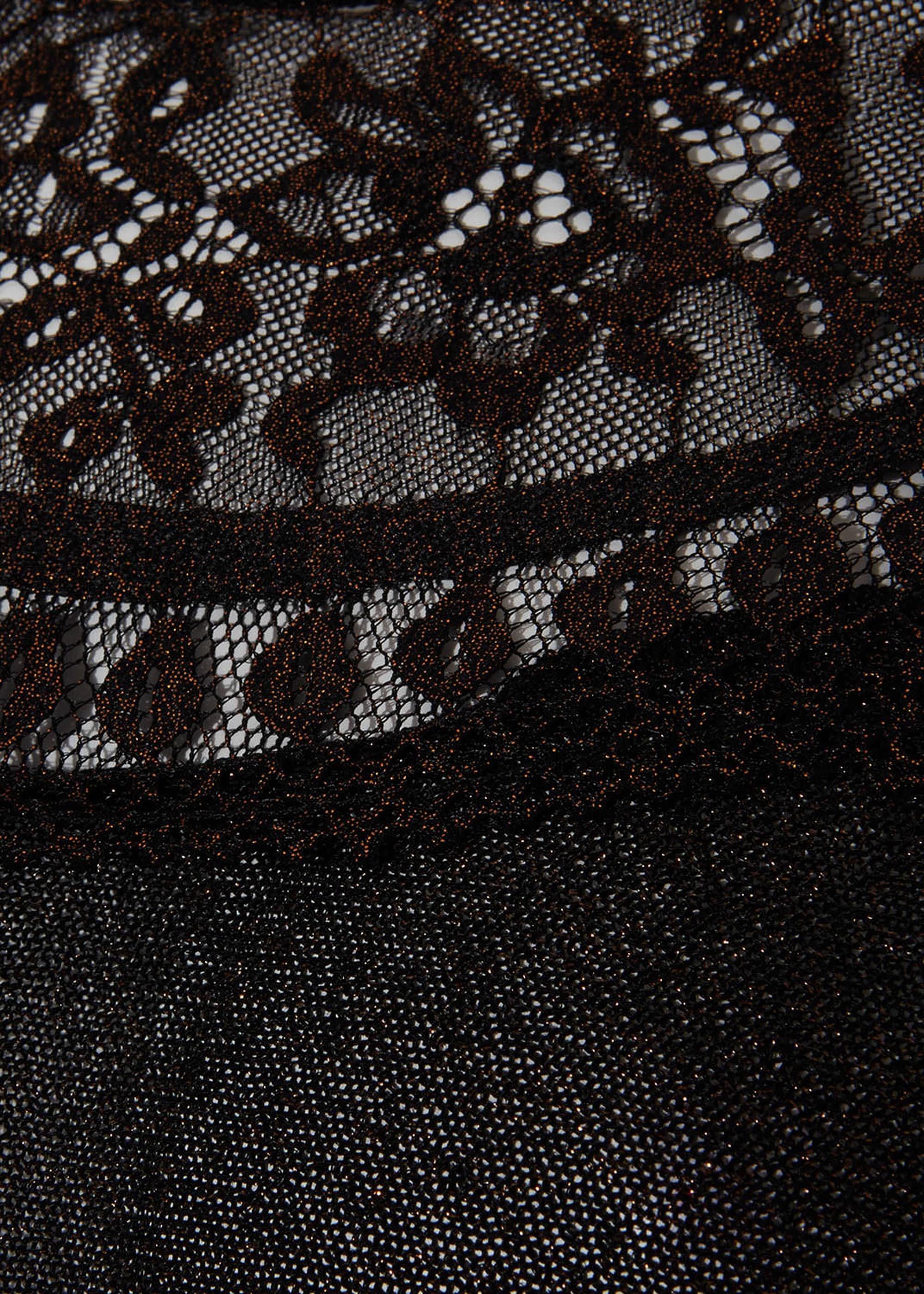 Becca Foil Lace Trim Knitted Jumper