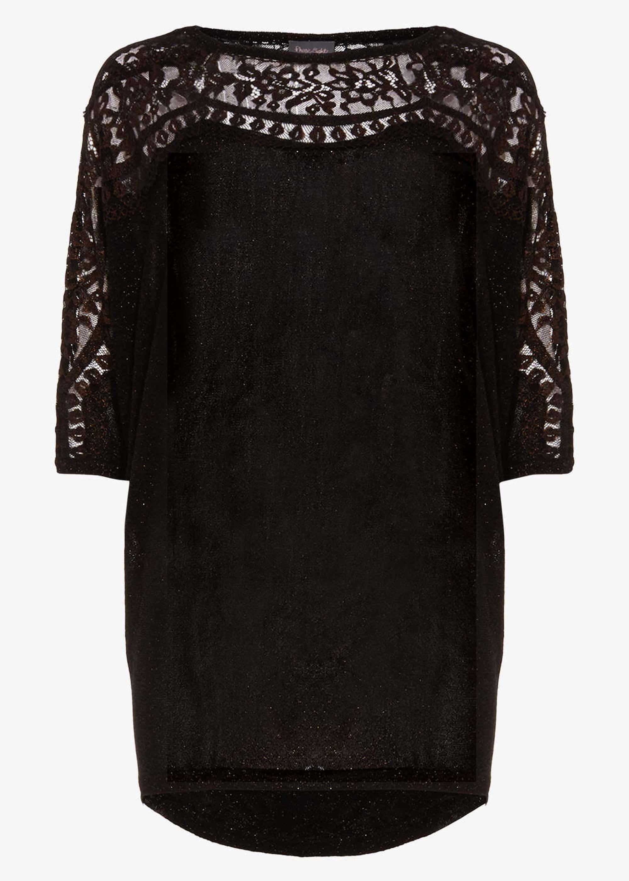 Becca Foil Lace Trim Knitted Jumper