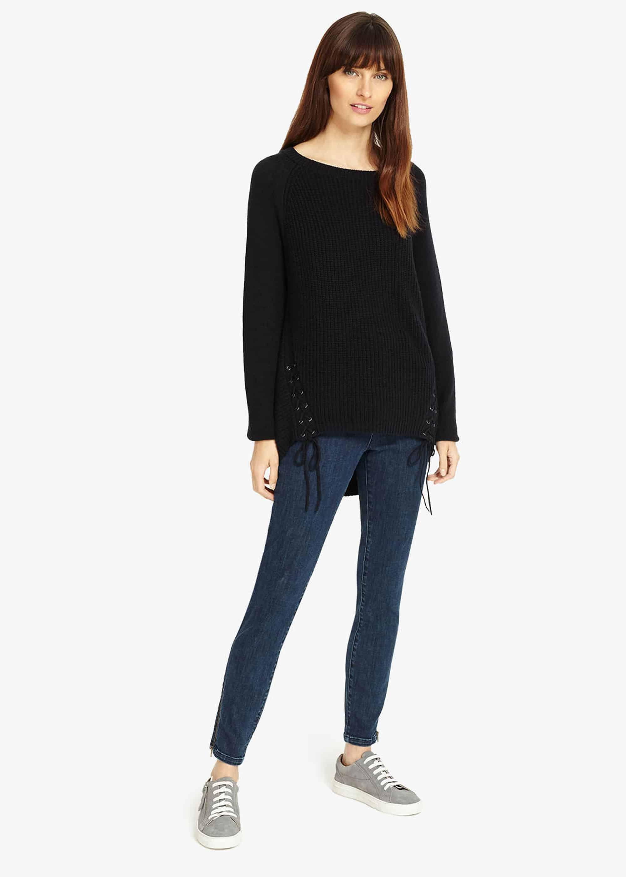 Loraina Lace Up Knitted Jumper
