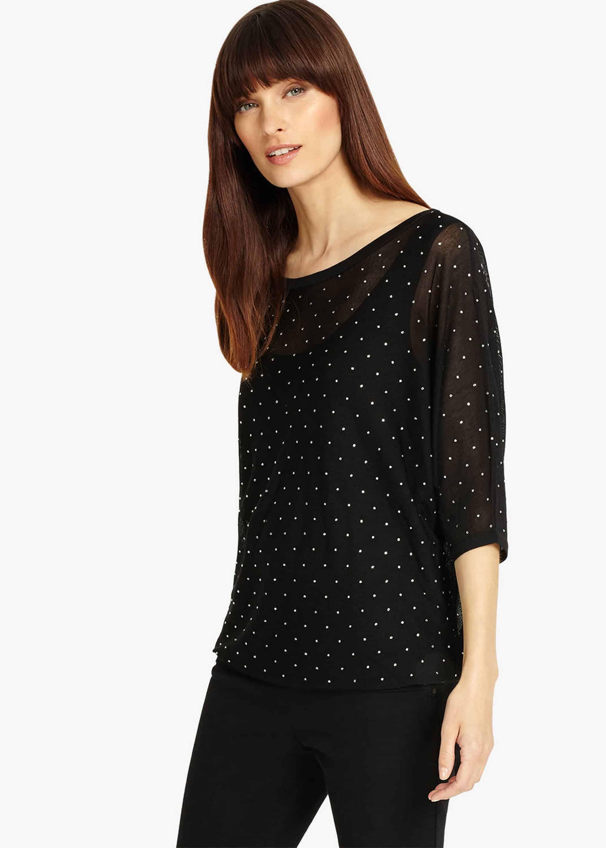 Dian Diamante Kaftan Knitted Jumper