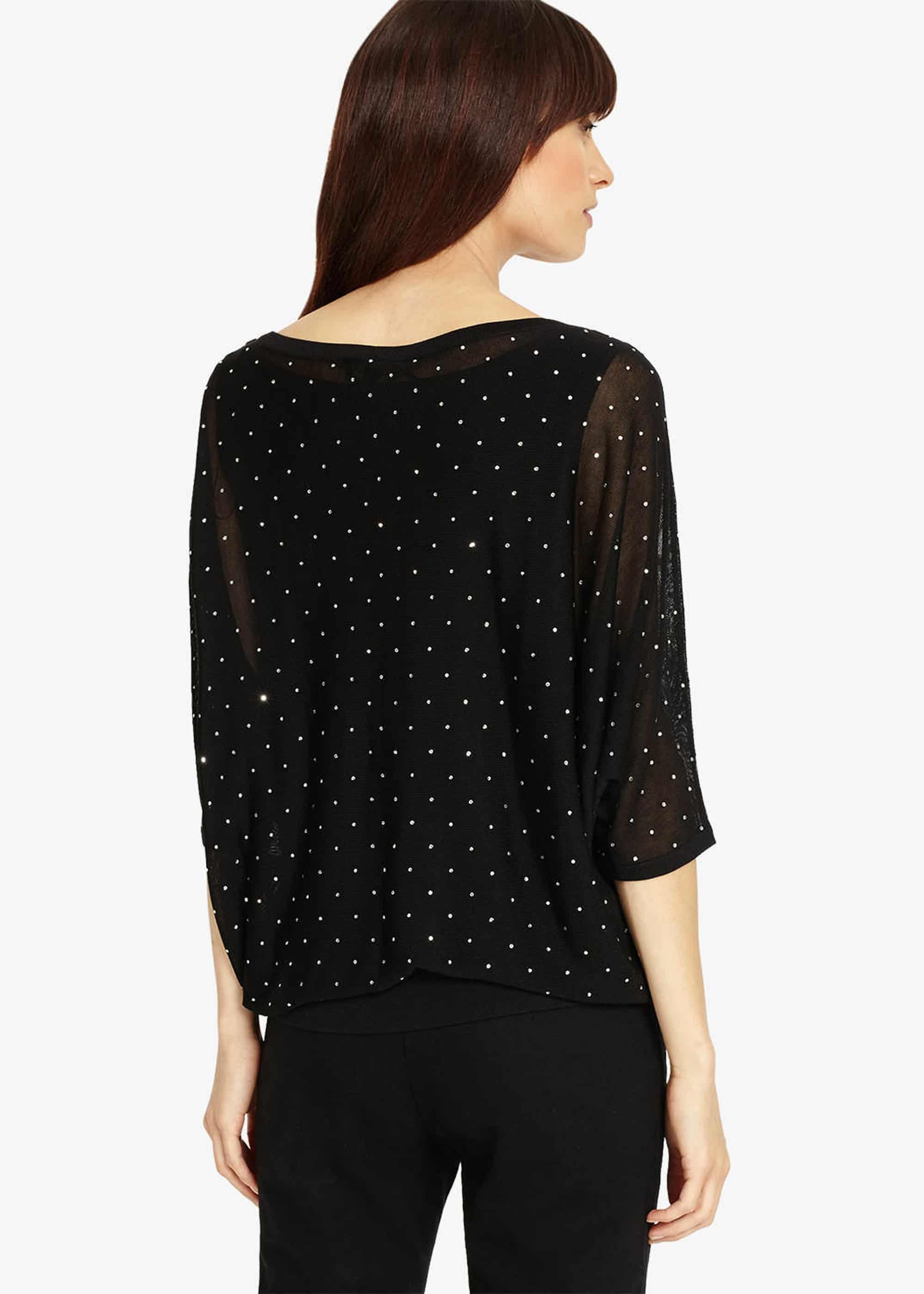 Dian Diamante Kaftan Knitted Jumper