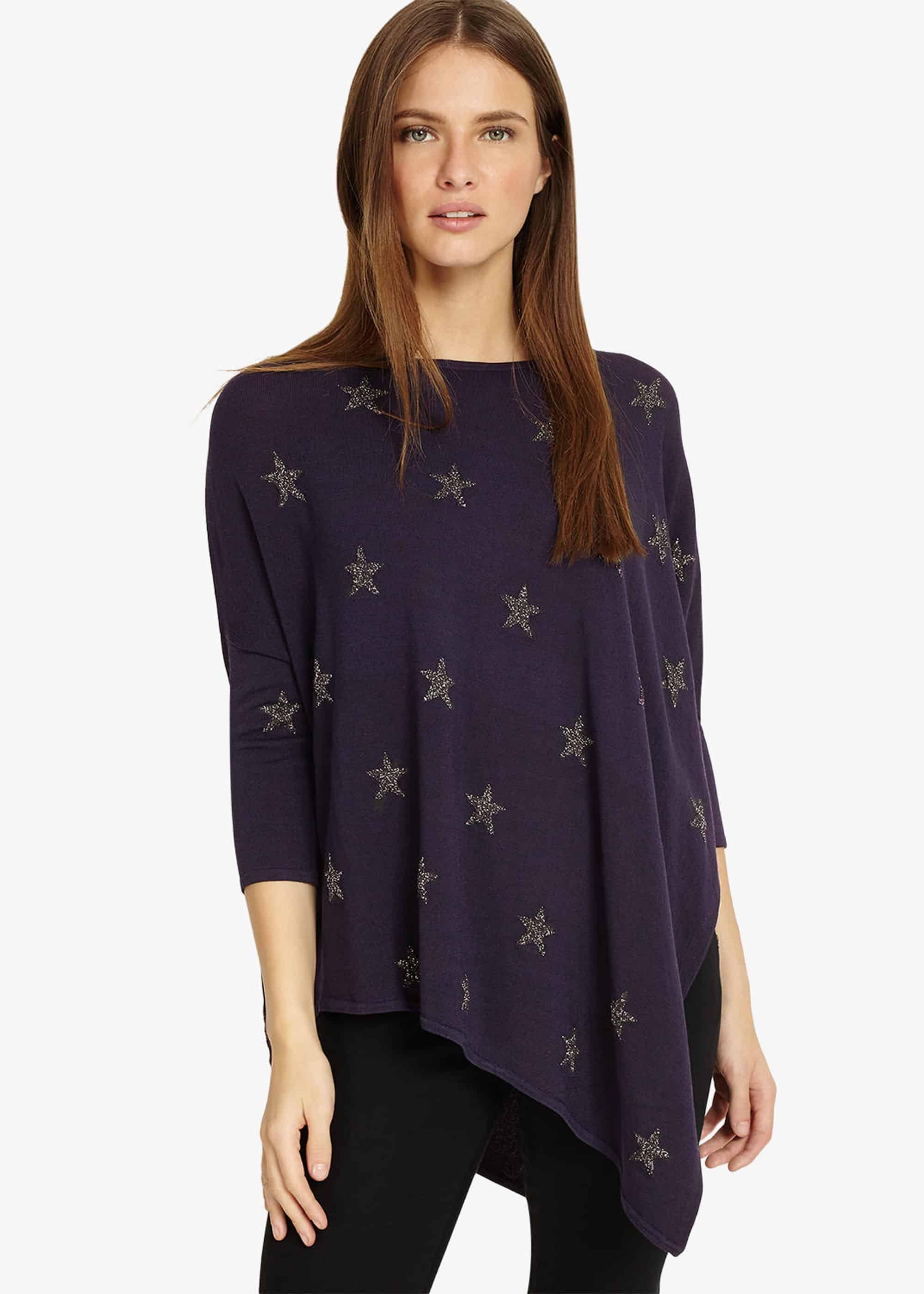 Sachi Star Asymmetric Knit Top
