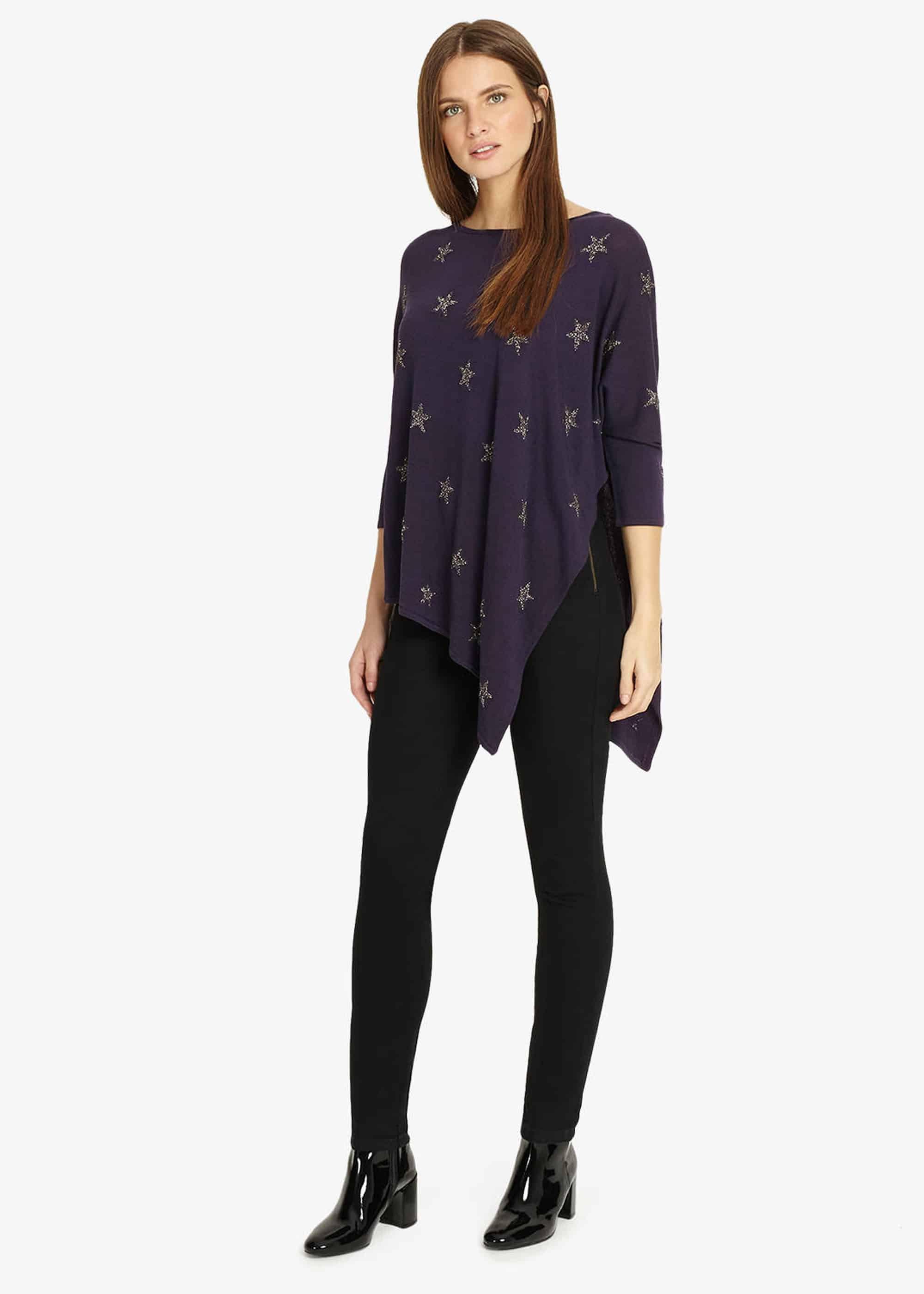 Sachi Star Asymmetric Knit Top