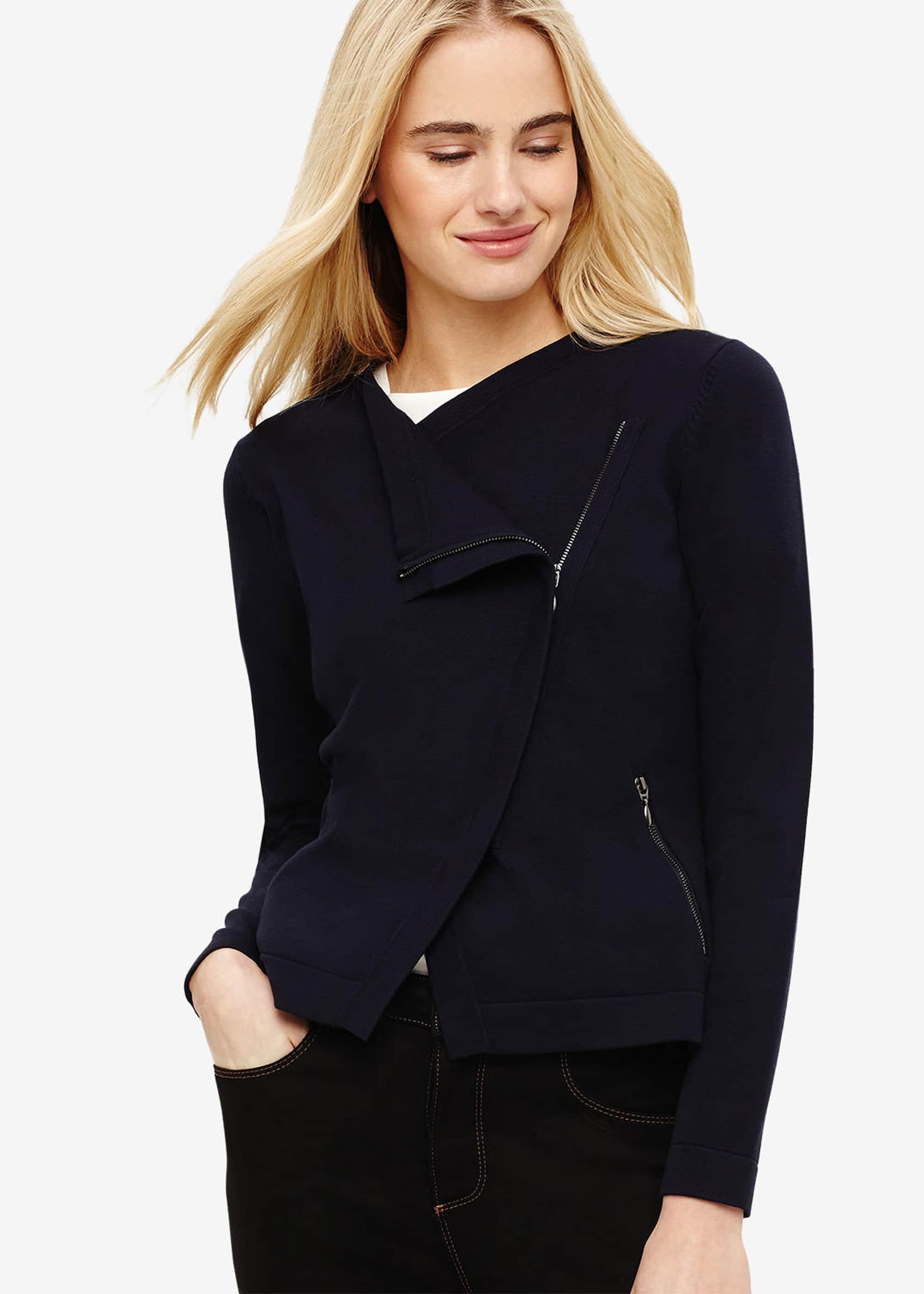 Brielle Biker Knitted Cardigan