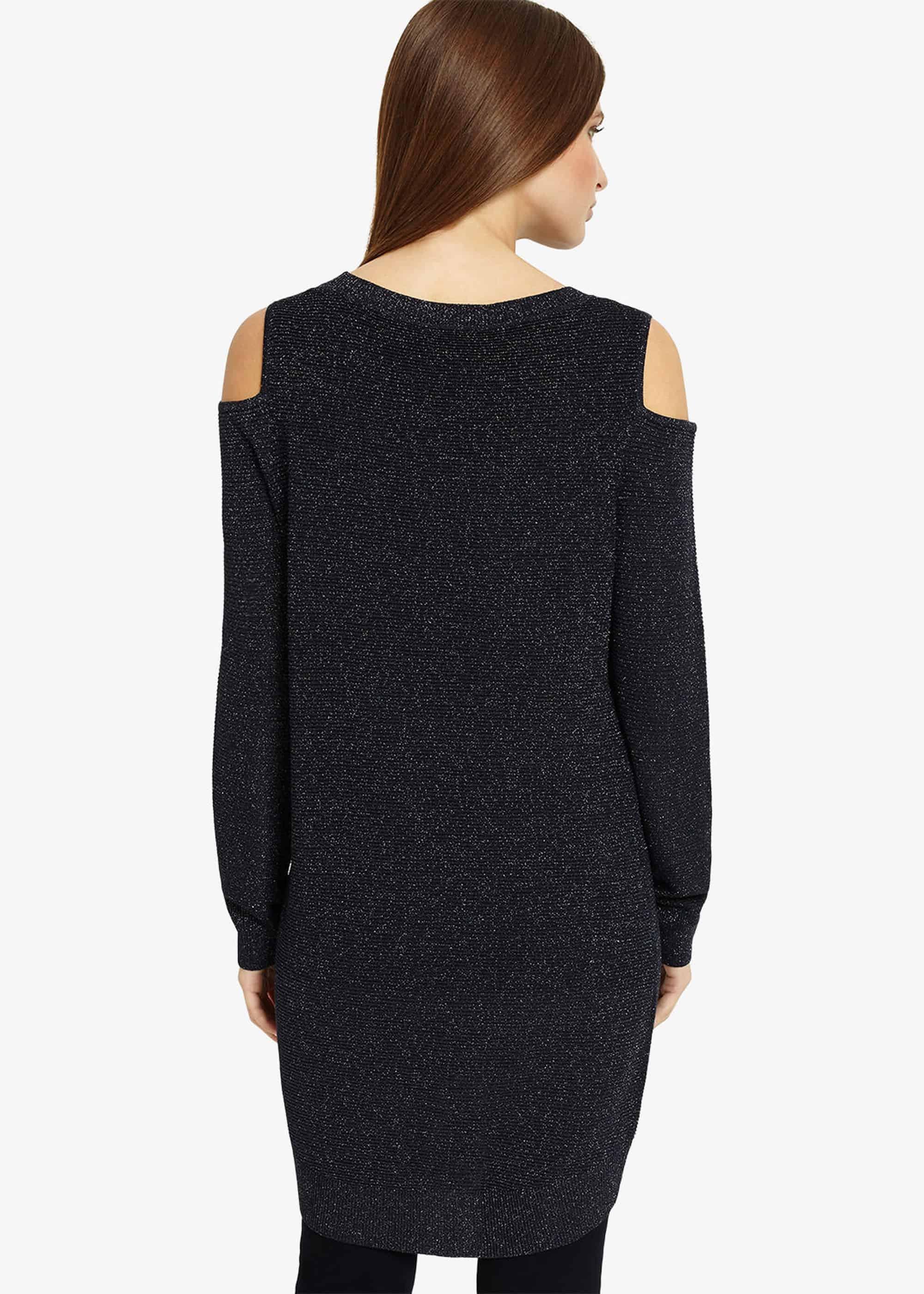 Romana Shimmer Cold Shoulder Tunic