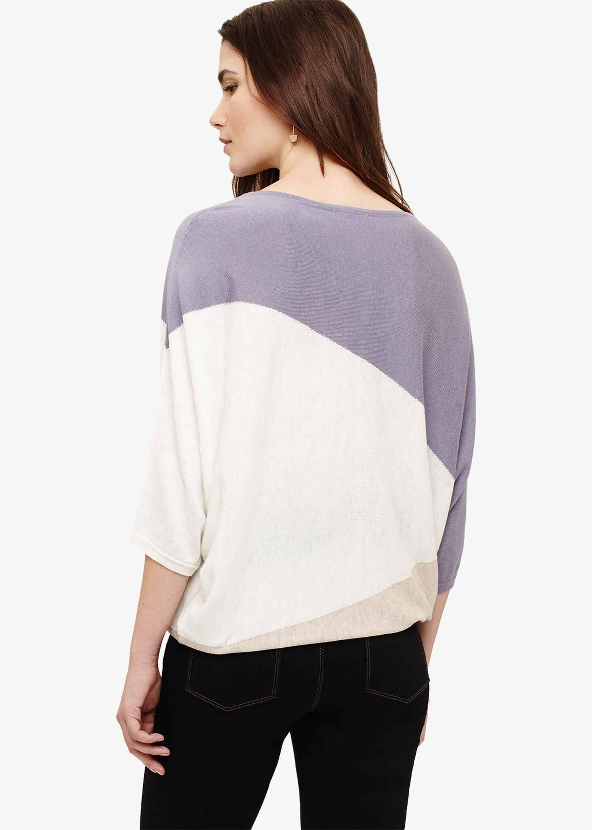 Becca Diagonal Block Knitted Top