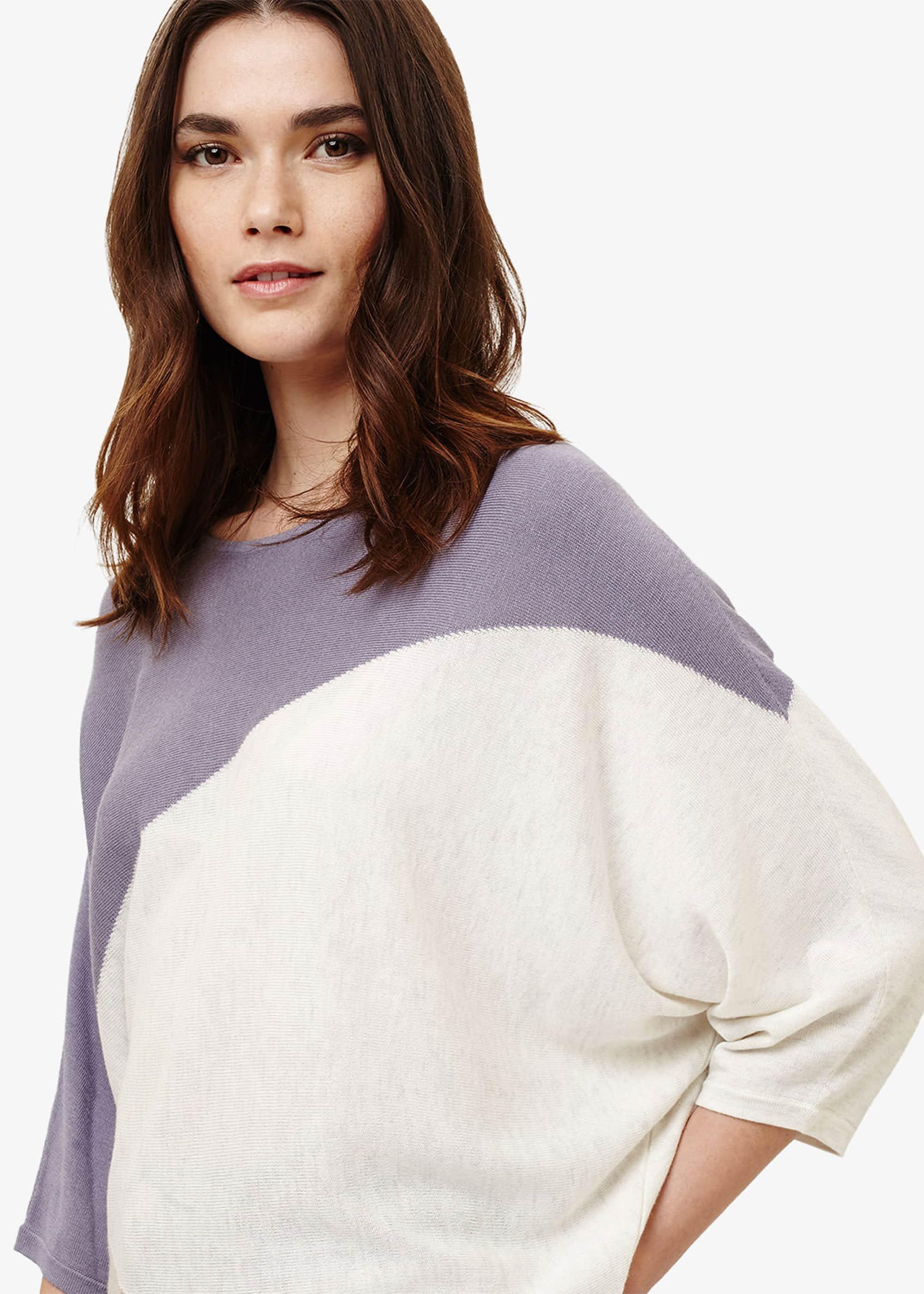 Becca Diagonal Block Knitted Top