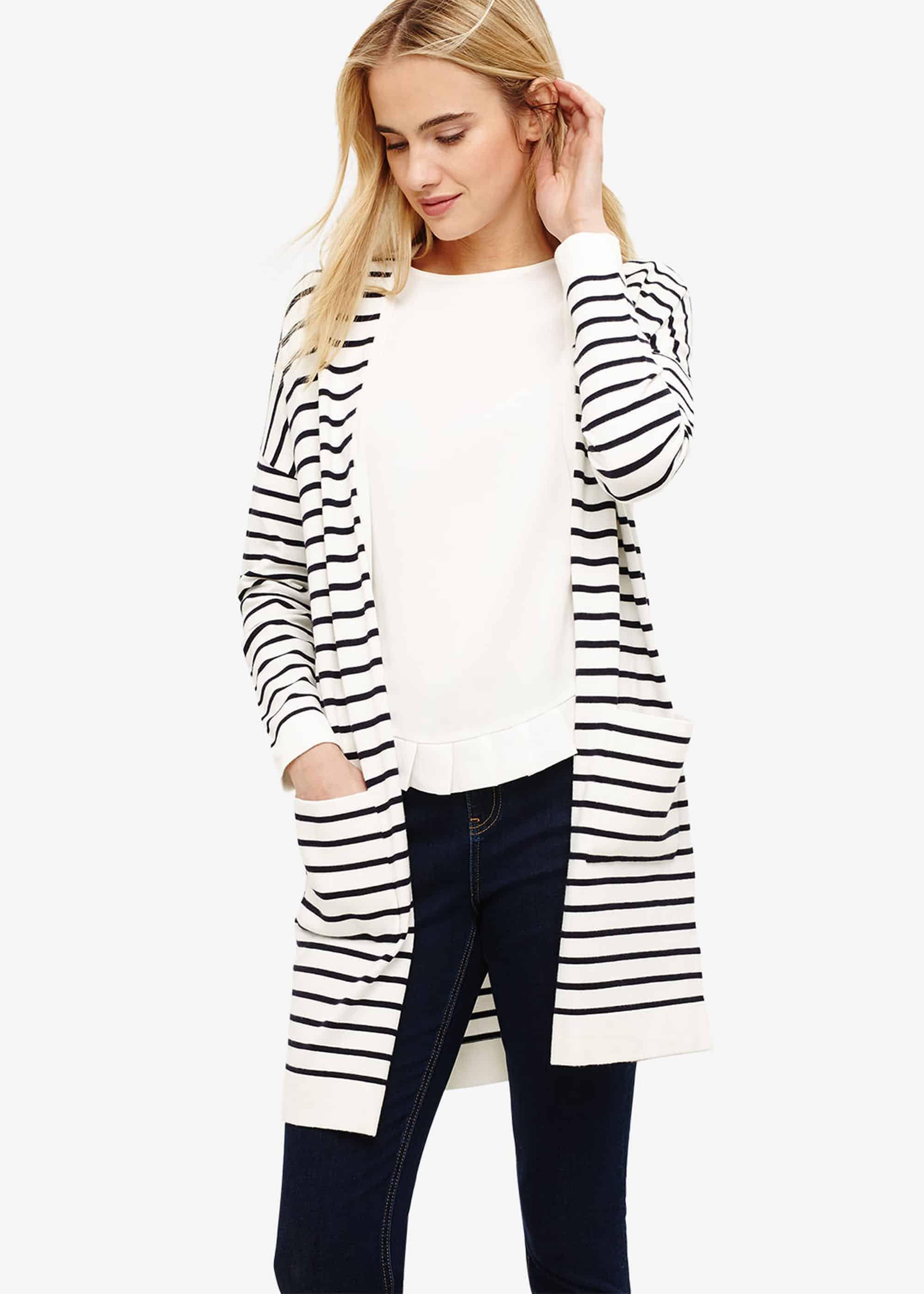 Sonya Stripe Longline Cardigan
