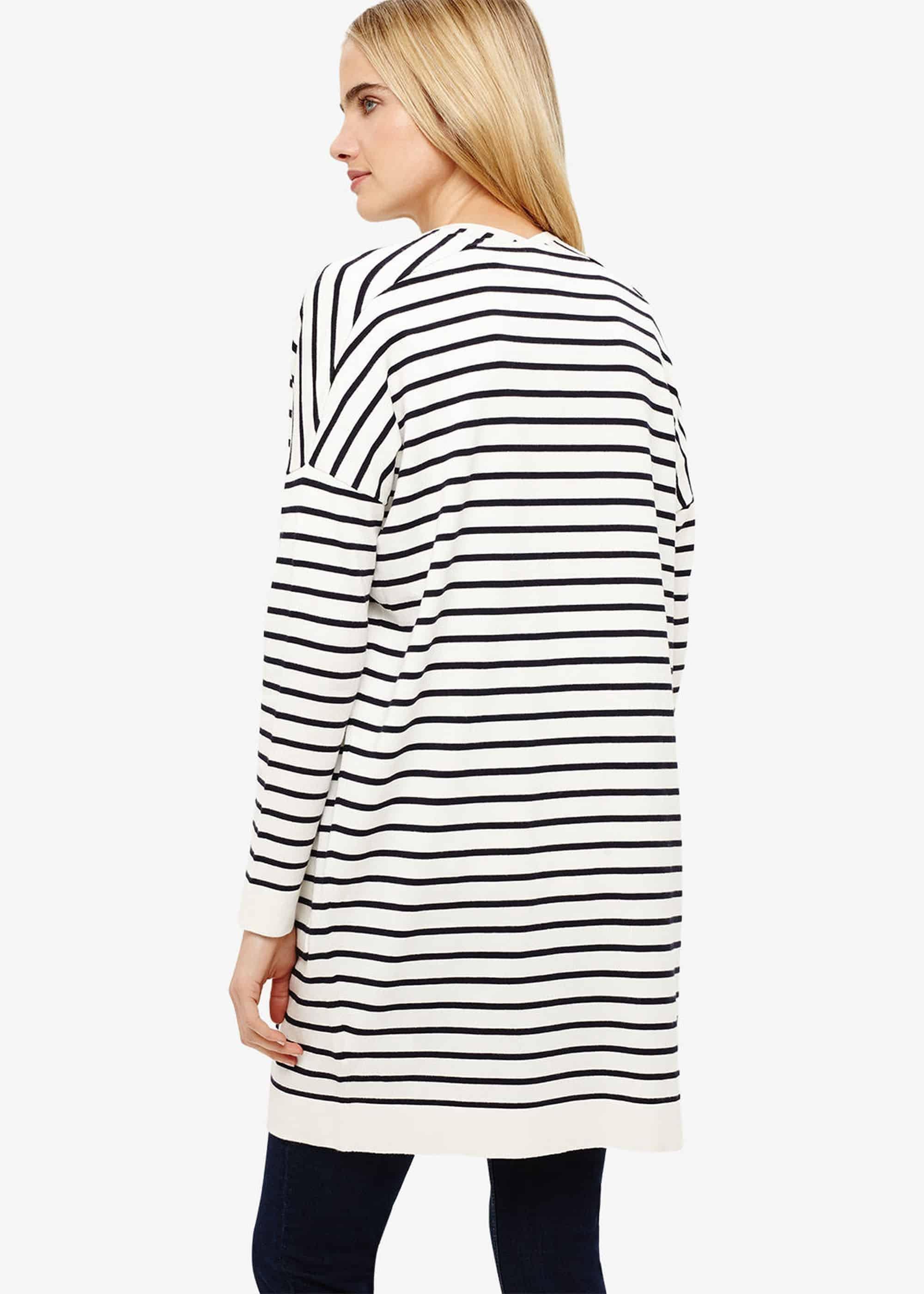 Sonya Stripe Longline Cardigan