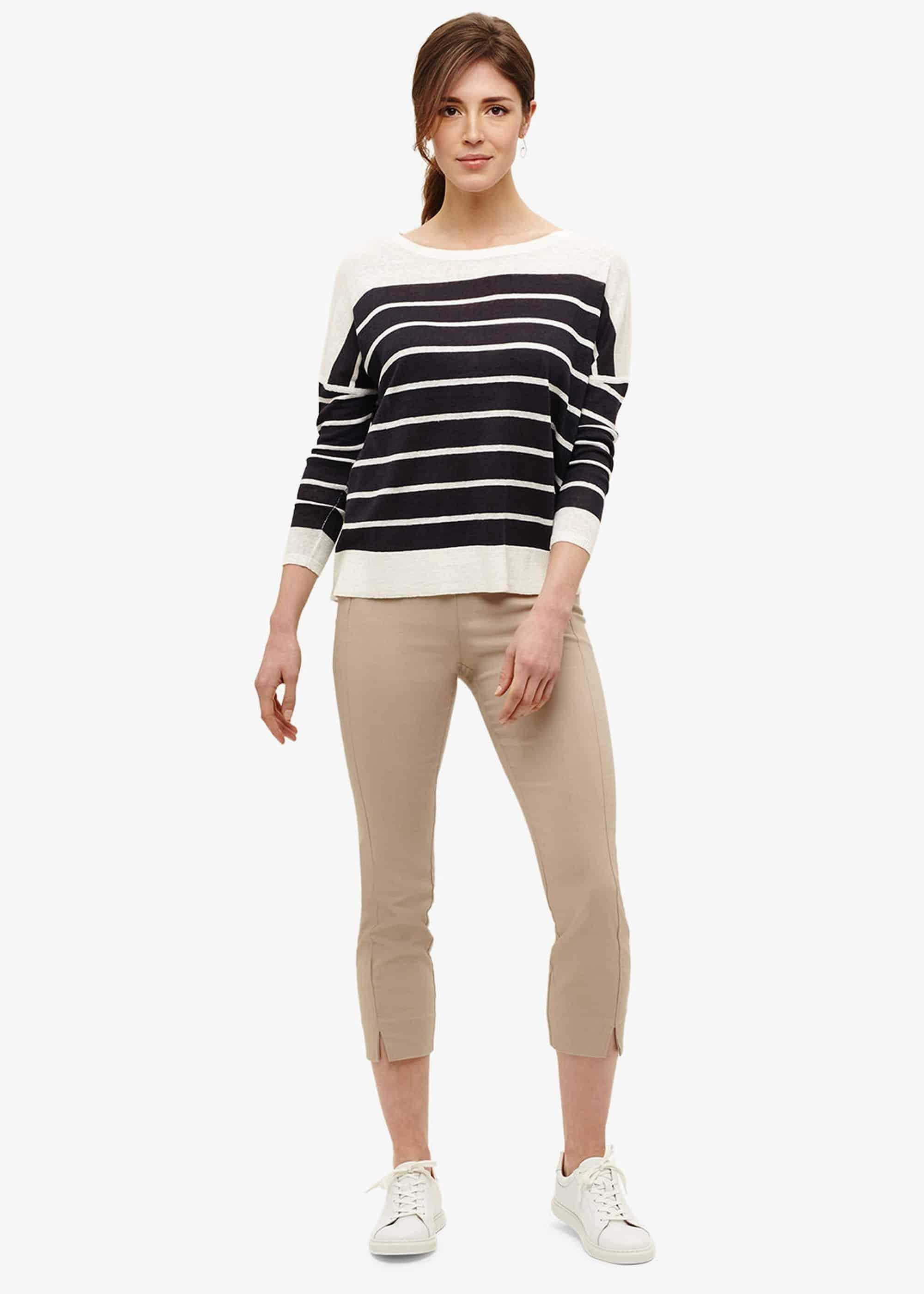 Lindsey Linen Stripe Knit Top