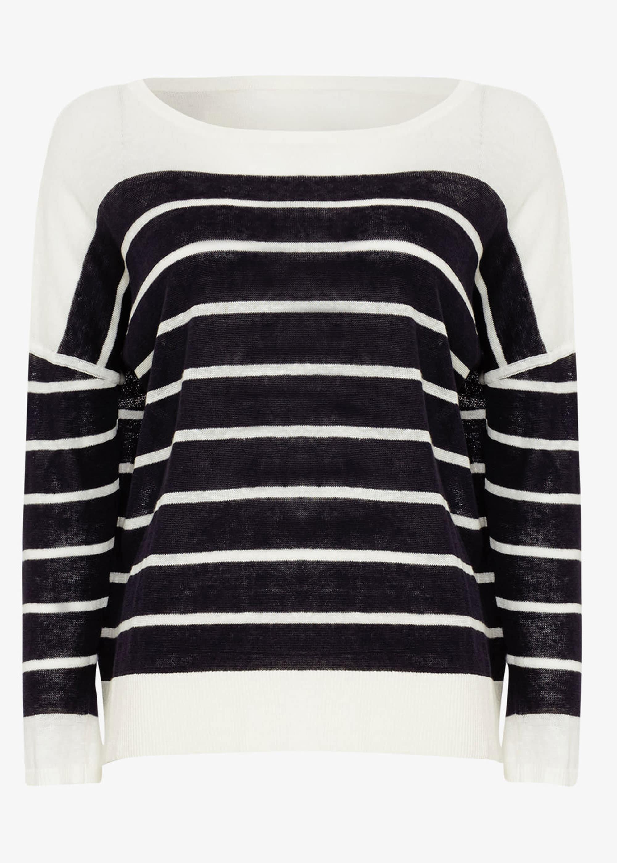 Lindsey Linen Stripe Knit Top