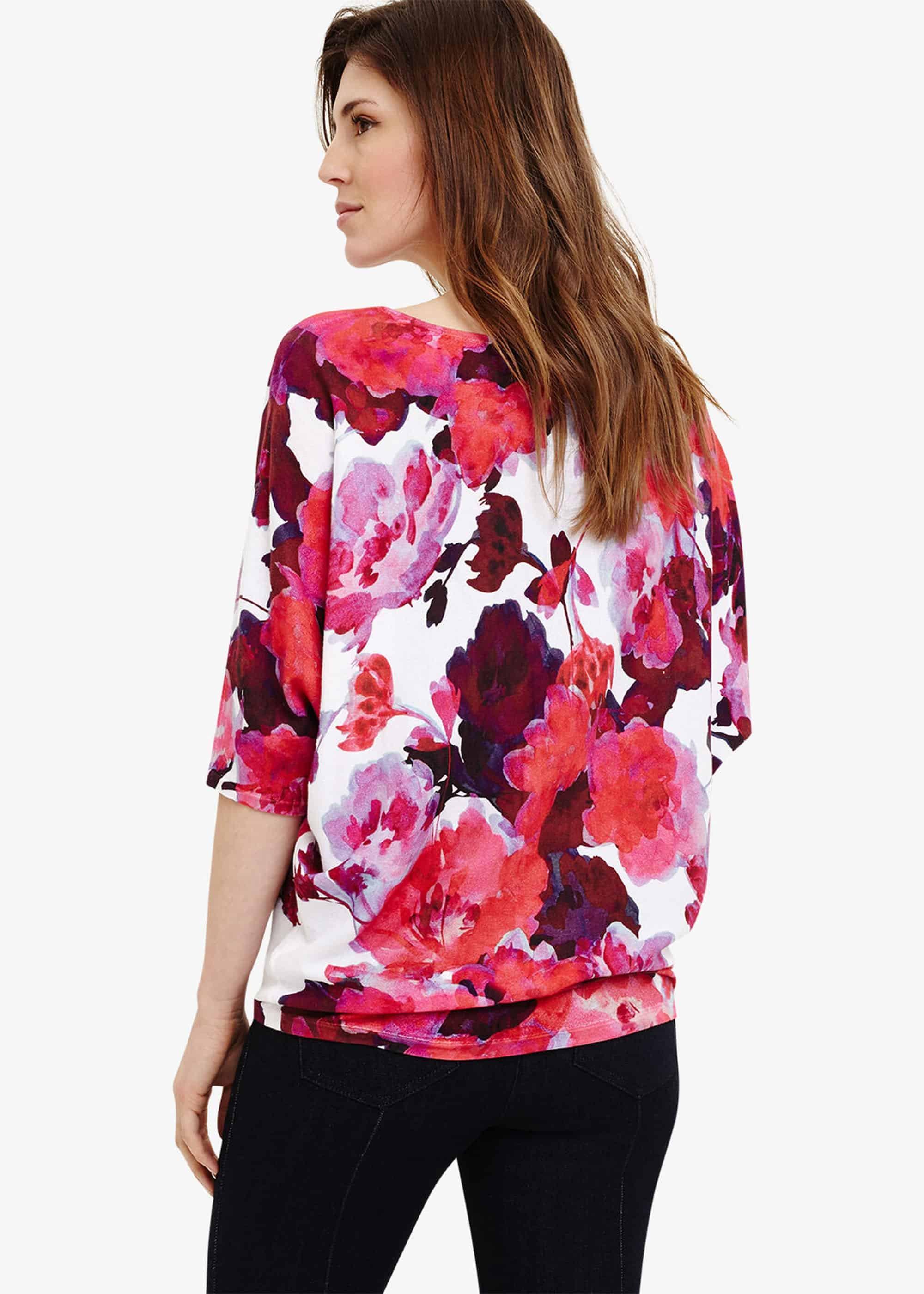 Alice Cotton Floral Print Knit Top