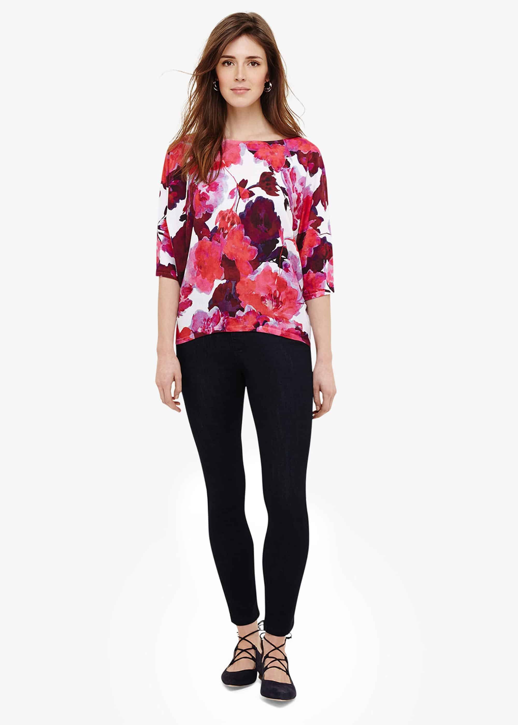 Alice Cotton Floral Print Knit Top