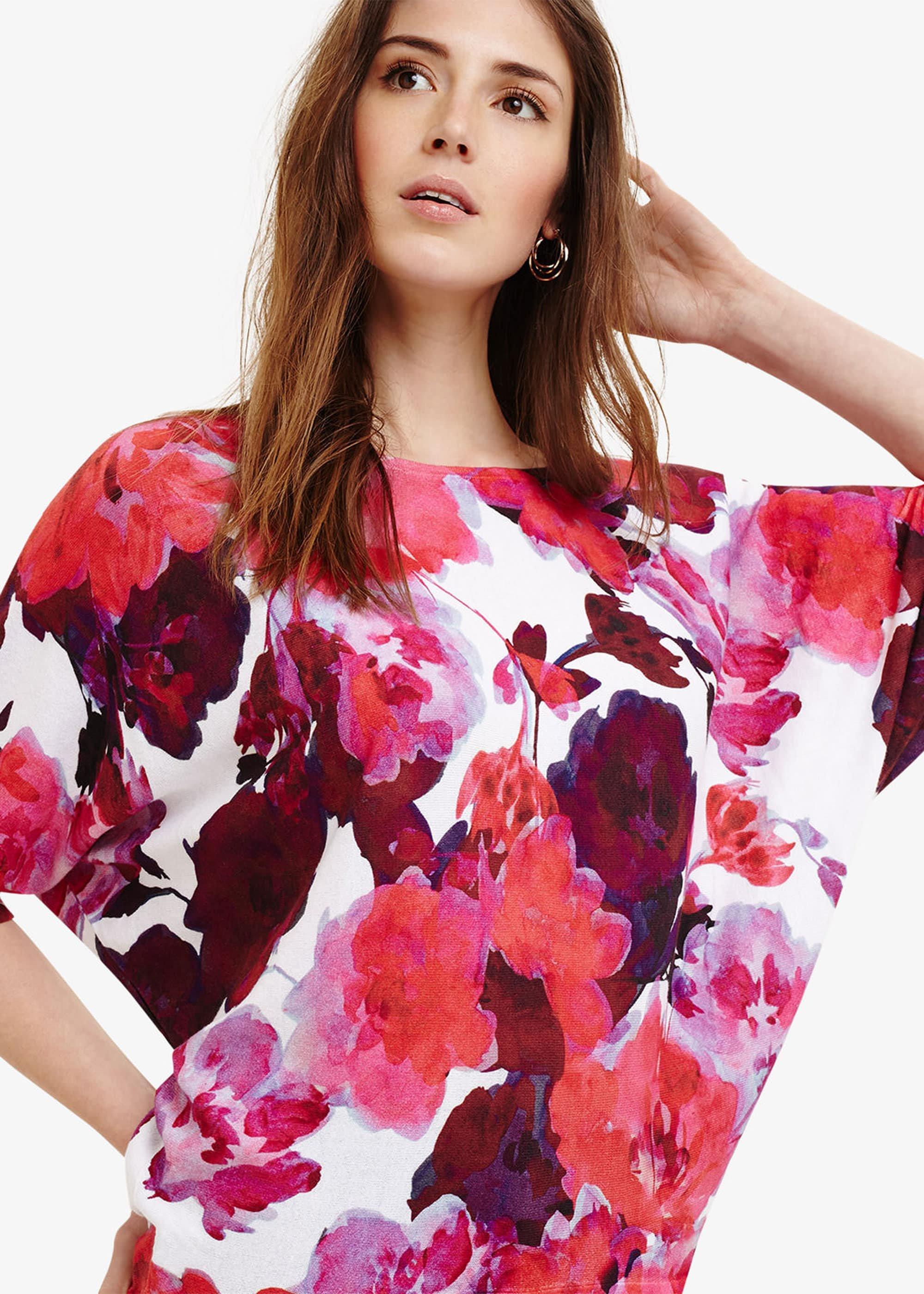 Alice Cotton Floral Print Knit Top