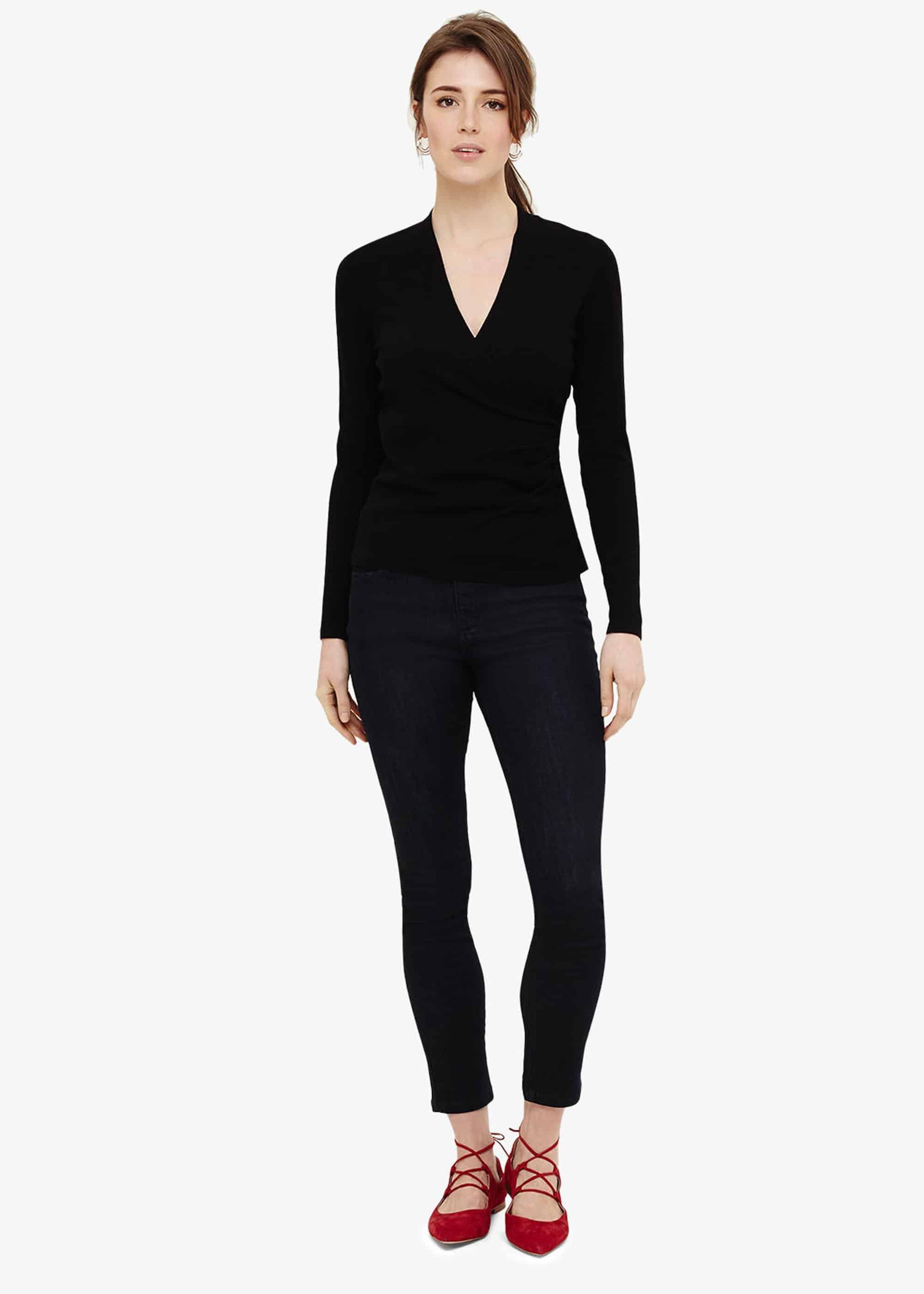 Wilma Wrap Knit Top