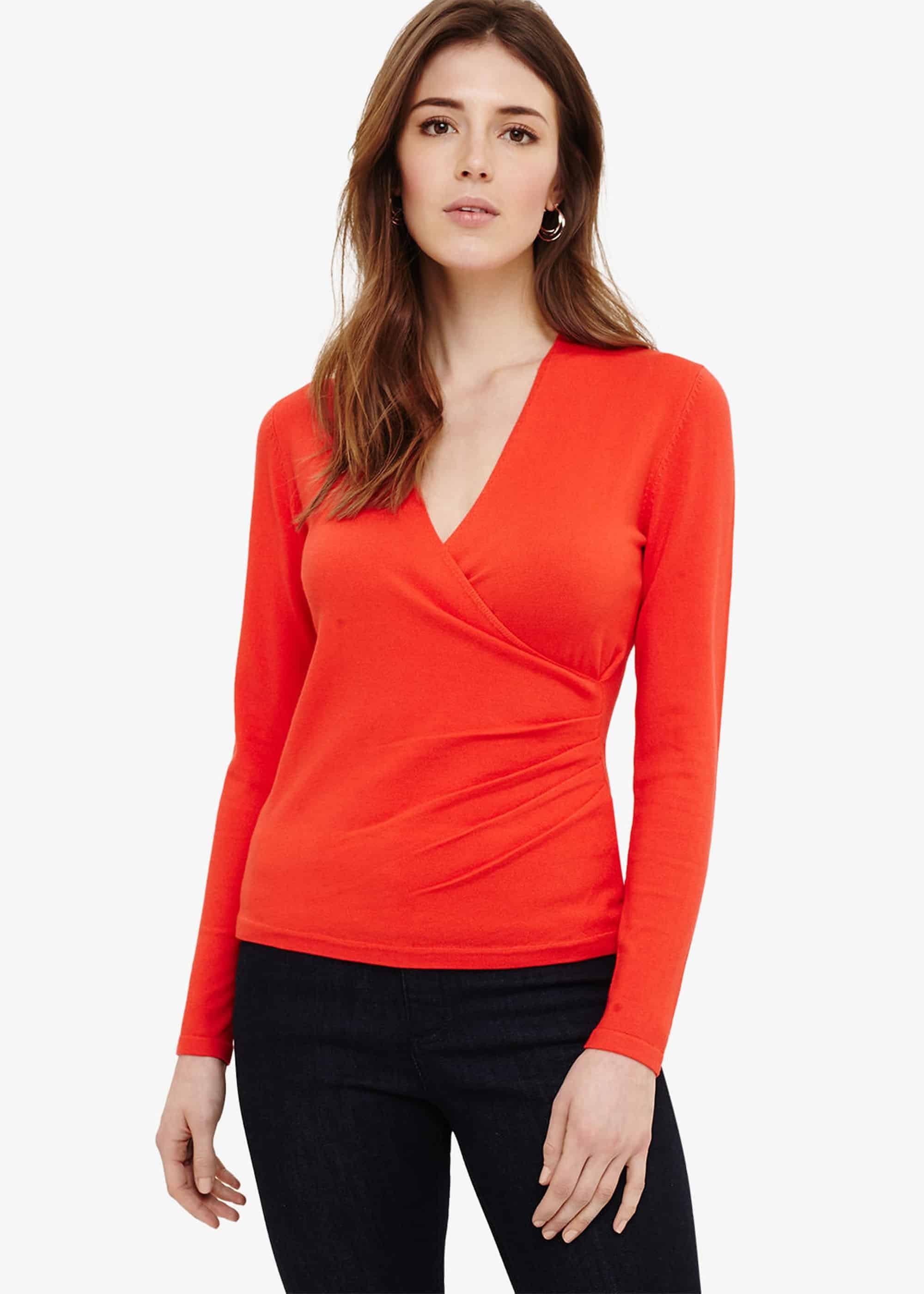Wilma Wrap Knit Top