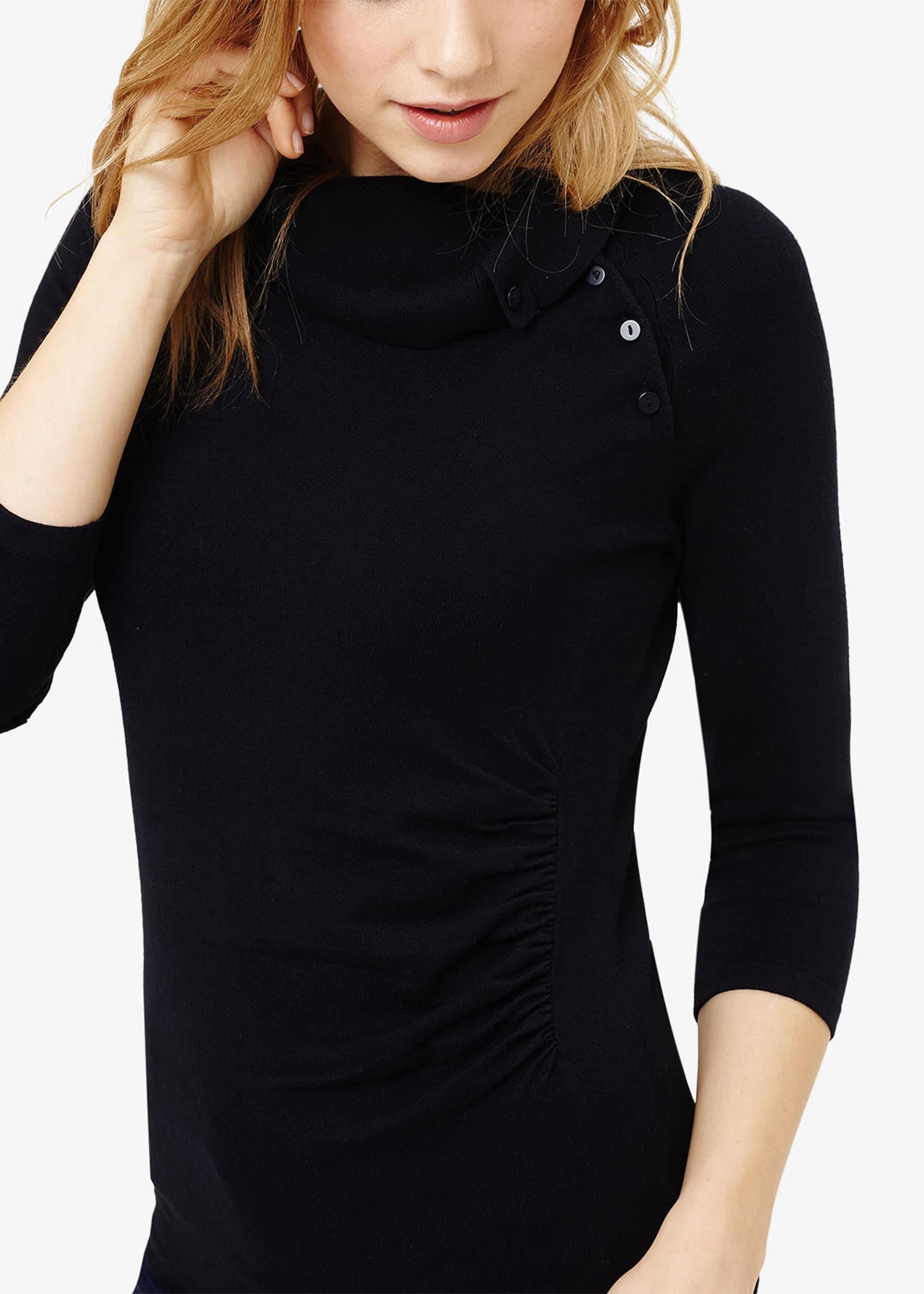 Shaniya Split Neck Knit Top