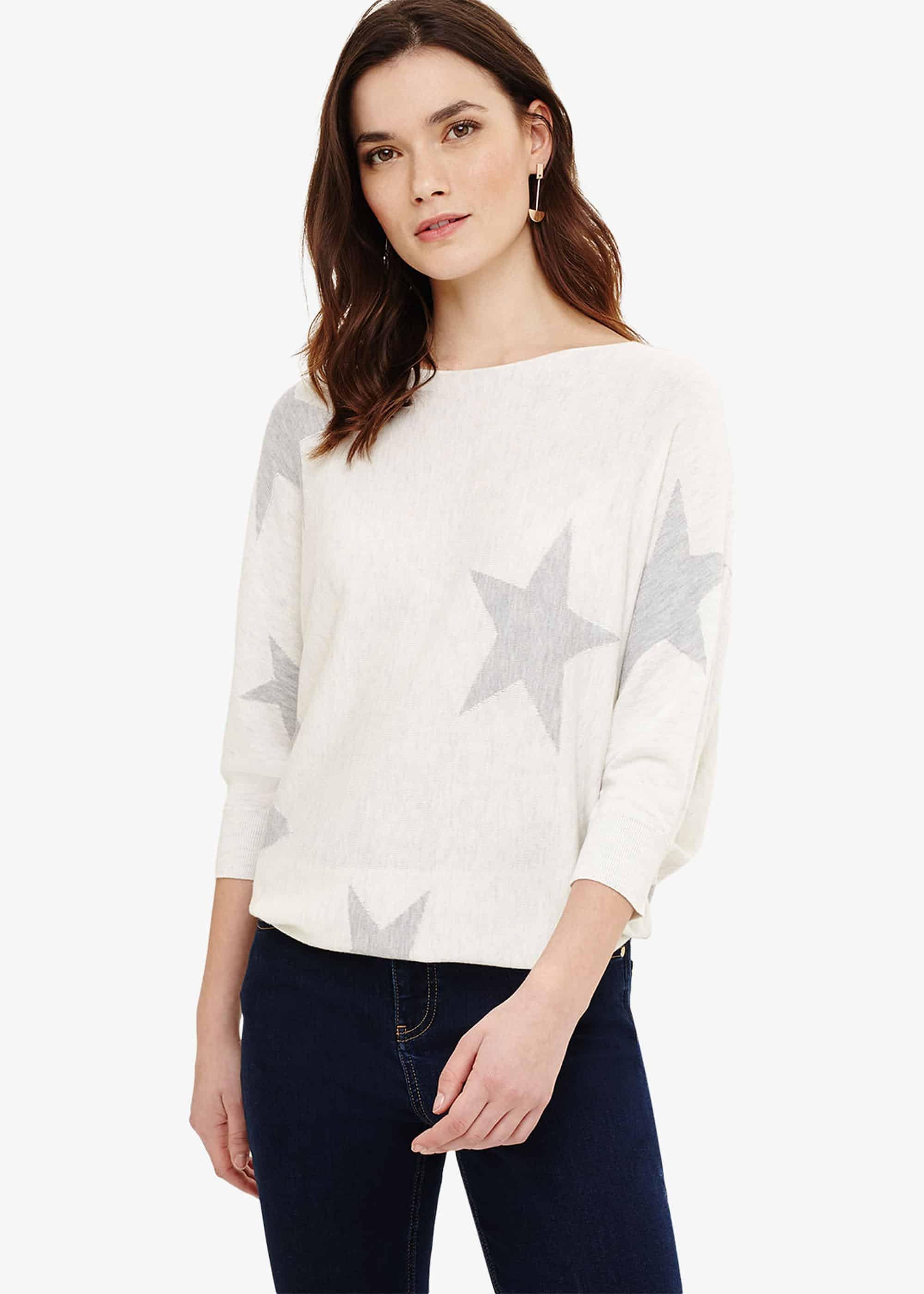 Becca Star Intarsia Knitted Jumper