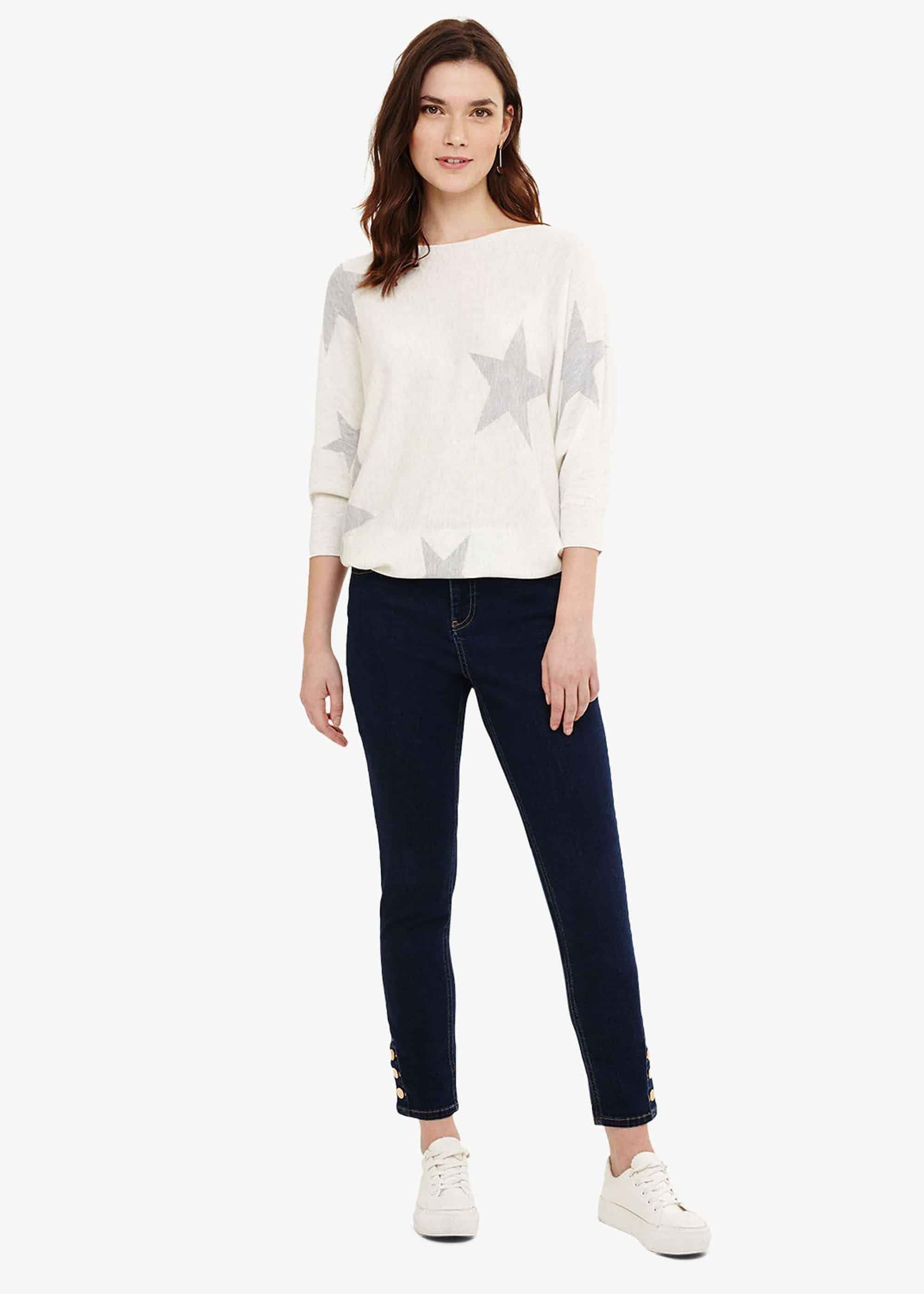 Becca Star Intarsia Knitted Jumper