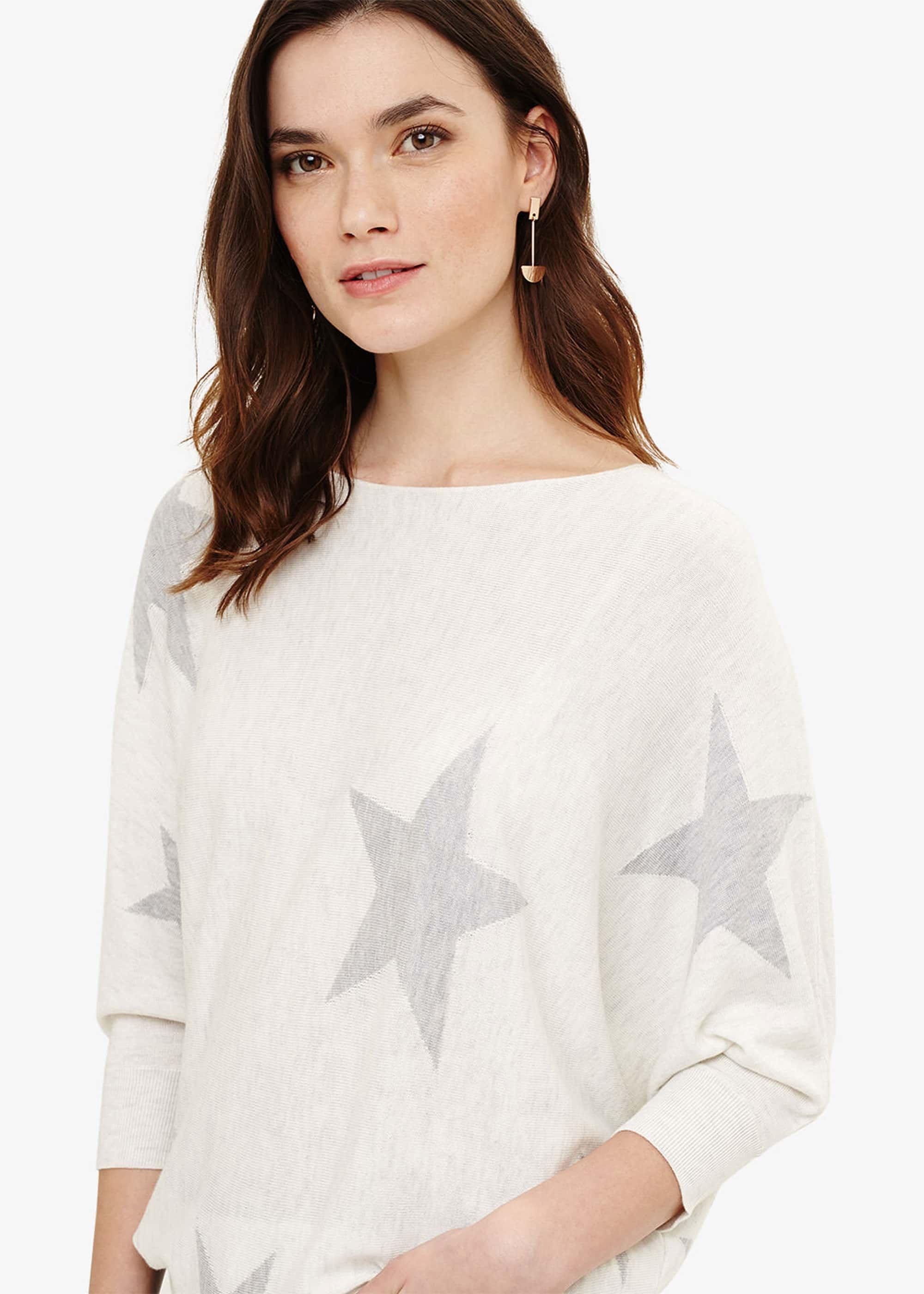 Becca Star Intarsia Knitted Jumper